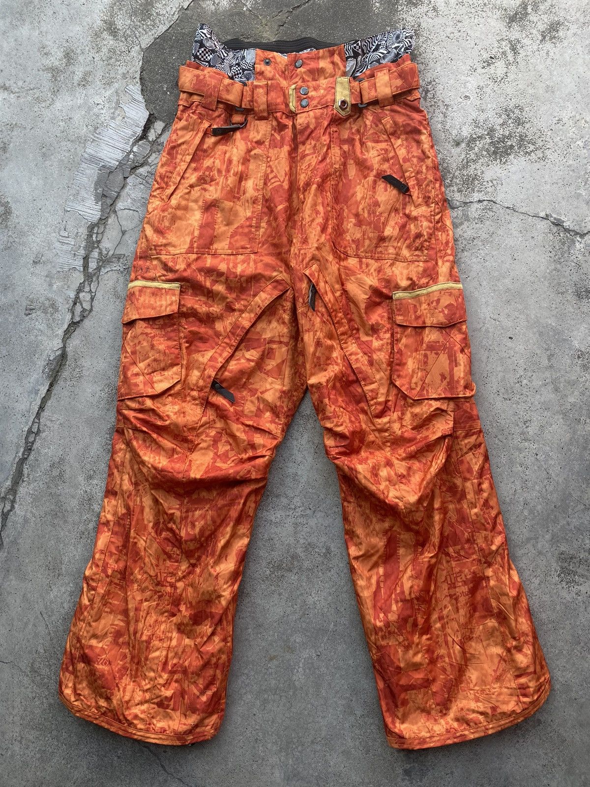 Vintage Vintage Sims snowboard ski pants with cargo pocket Size US 33 - 1 Thumbnail