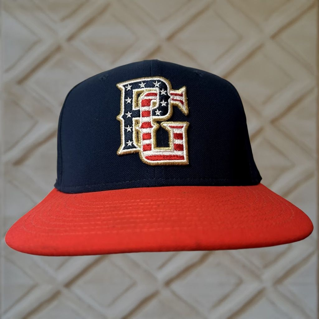 Vintage Patriotic Perfect Game Navy Red Fitted Hat M/L Baseball Cap Mens Size M/L Size ONE SIZE - 1 Thumbnail