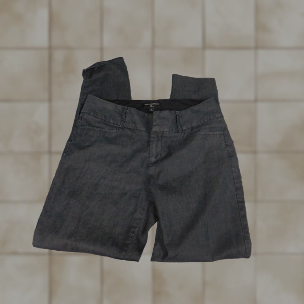 Banana Republic Banana Republic Womens Pants 2 Gray Jackson fit chino Size 26" / US 2 / IT 38 - 1 Thumbnail