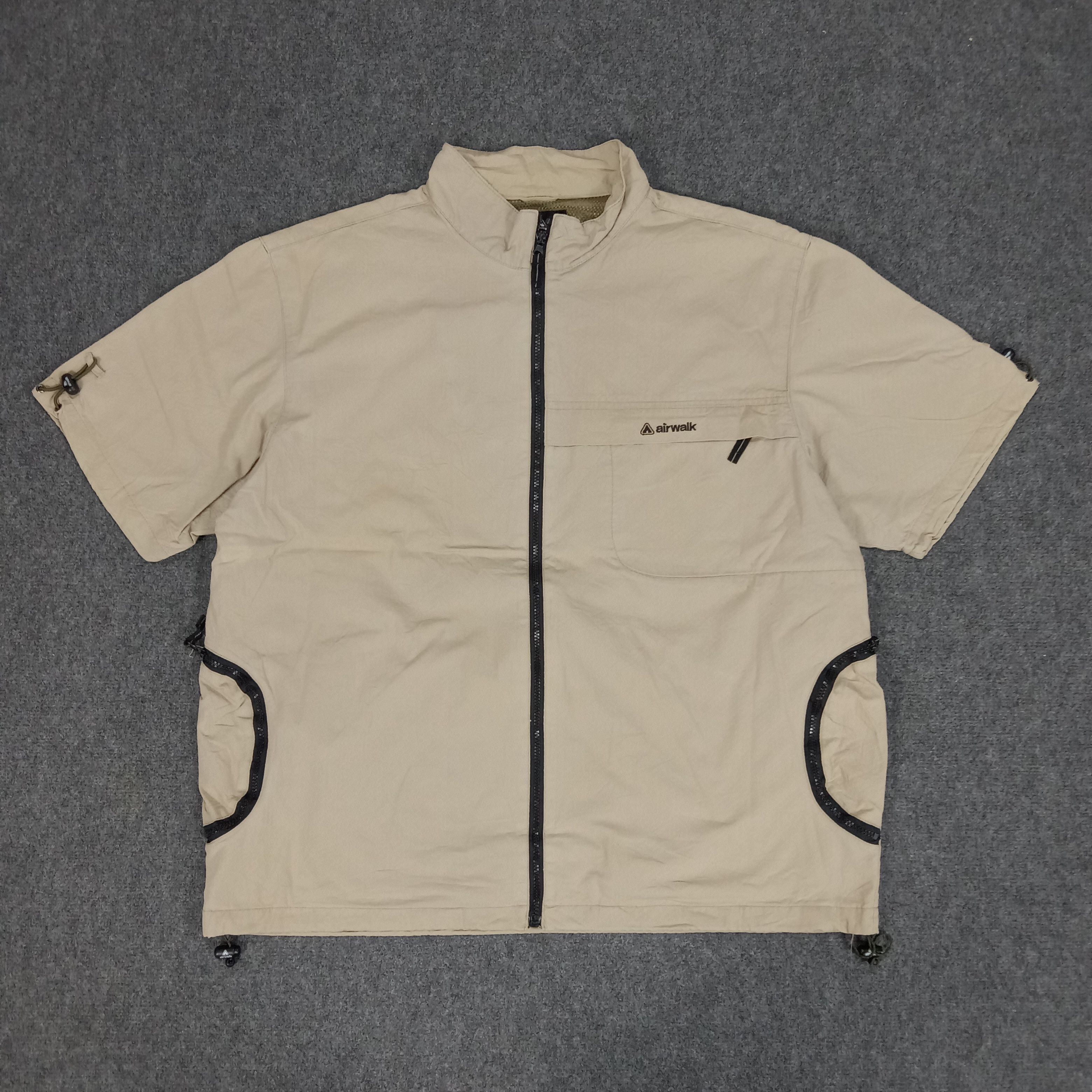 Airwalk × Vintage Airwalk X Skulls Military Style Zipper Jacket Size US XL / EU 56 / 4 - 4 Thumbnail