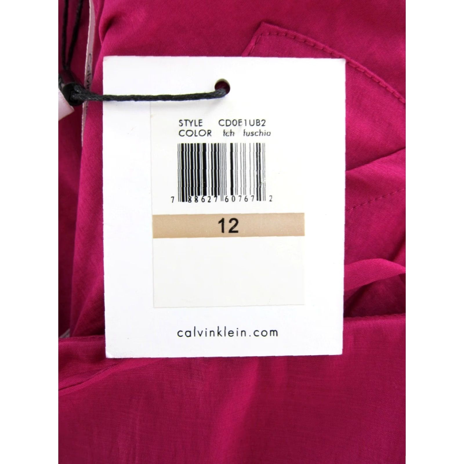 Calvin Klein Calvin Klein Dress Women 12 Pink Fuschia Spaghetti Strap Sheath Prom Cocktail NWT Size XL / US 12-14 / IT 48-50 - 4 Thumbnail