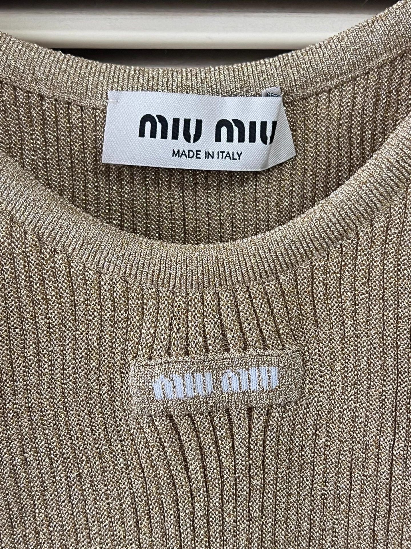 Miu Miu MIU MIU Viscose Knit Camisole EU36 Short Summer Size XS / US 0-2 / IT 36-38 - 3 Thumbnail