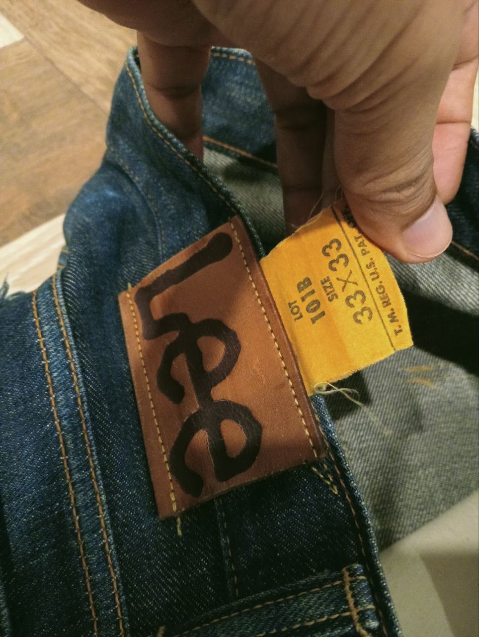 Lee VINTAGE LEE RIDERS LOT 101B 4101 DENIM JEANS Size US 33 - 7 Thumbnail