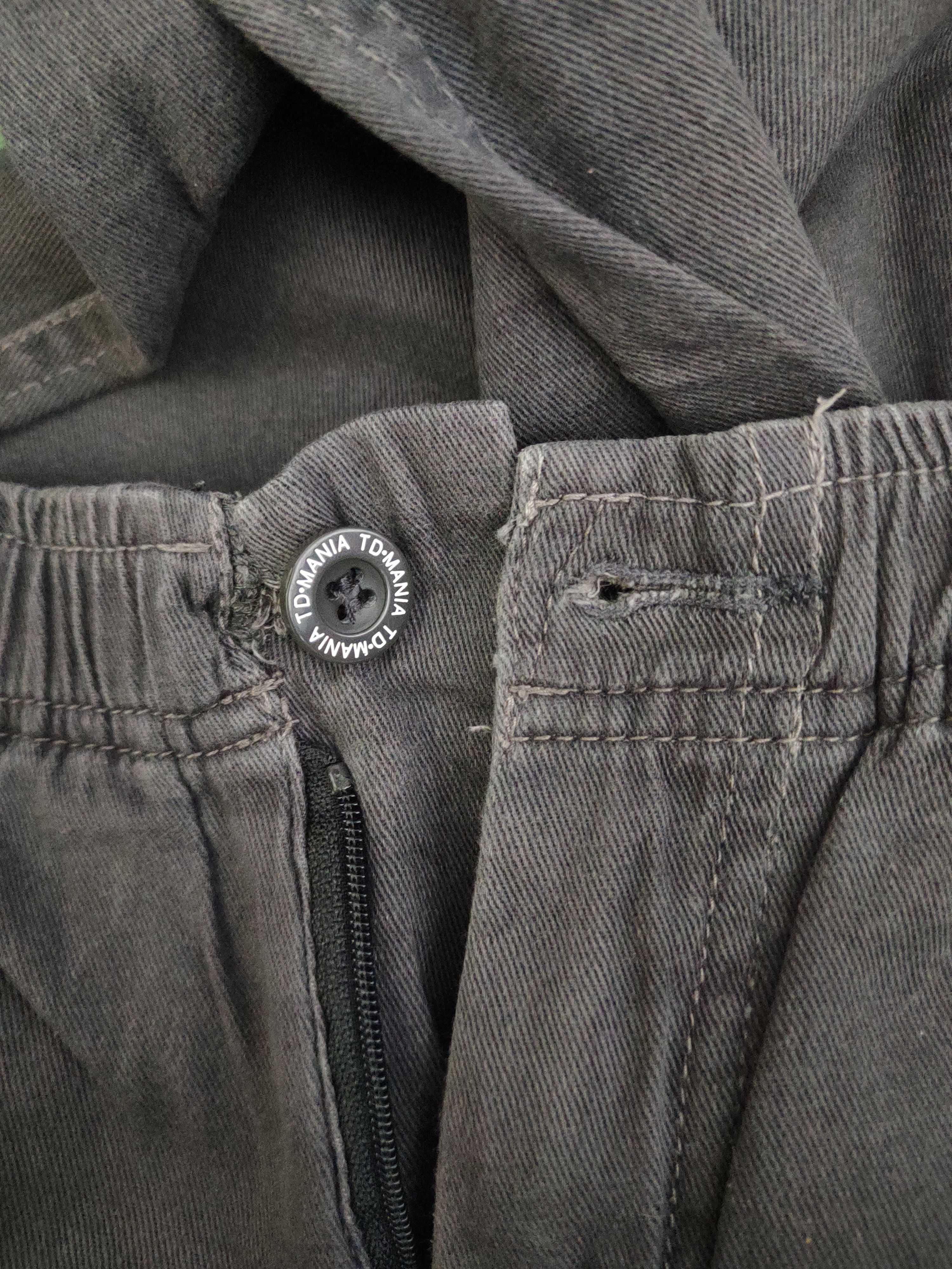 Japanese Brand DL TD Mania Dark Gray Multipocket Cargo Pants #2336 Size US 26 / EU 42 - 15 Thumbnail