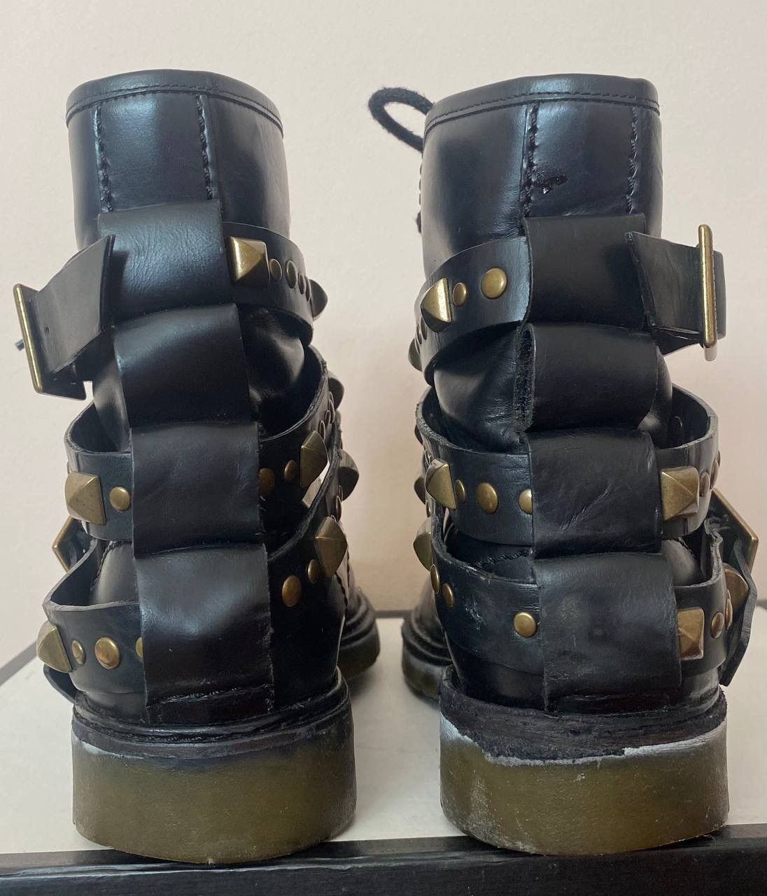 See by Chloe See by Chloé Avant garde Leather Studded Accent Combat Boots Size US 7 / IT 37 - 5 Thumbnail
