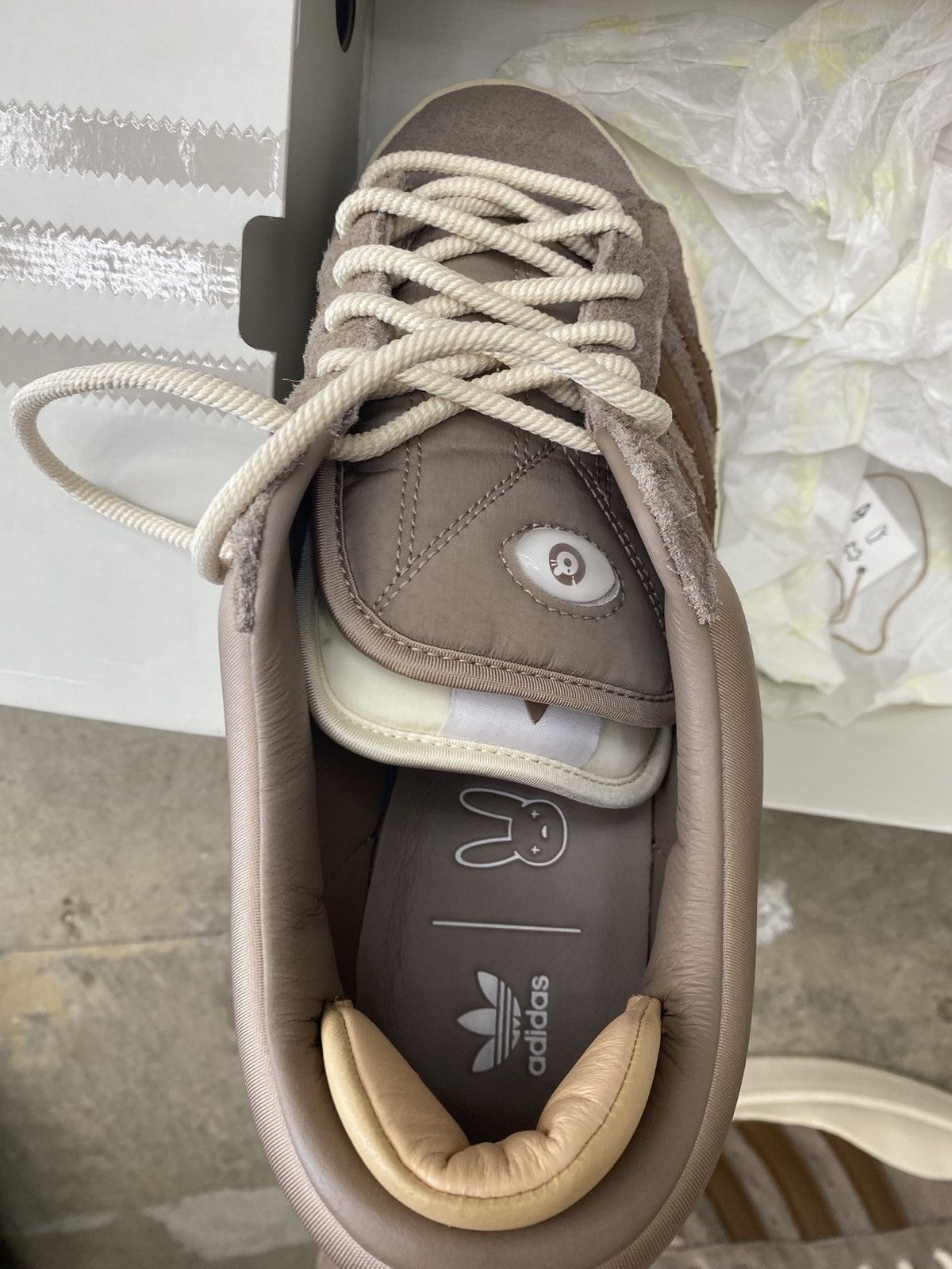 Adidas Adidas Bad Bunny Campus 80 Beige Size US 11.5 / EU 44-45 - 6 Thumbnail