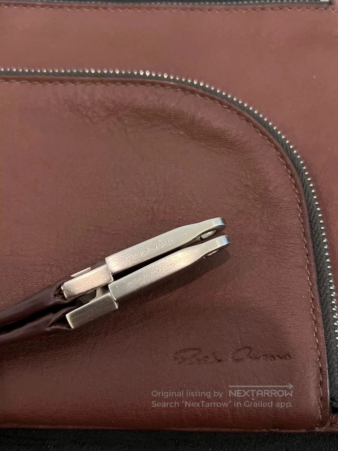 Rick Owens Rick Owens Red Cowhide Crossbody Bag. Size ONE SIZE - 8 Thumbnail