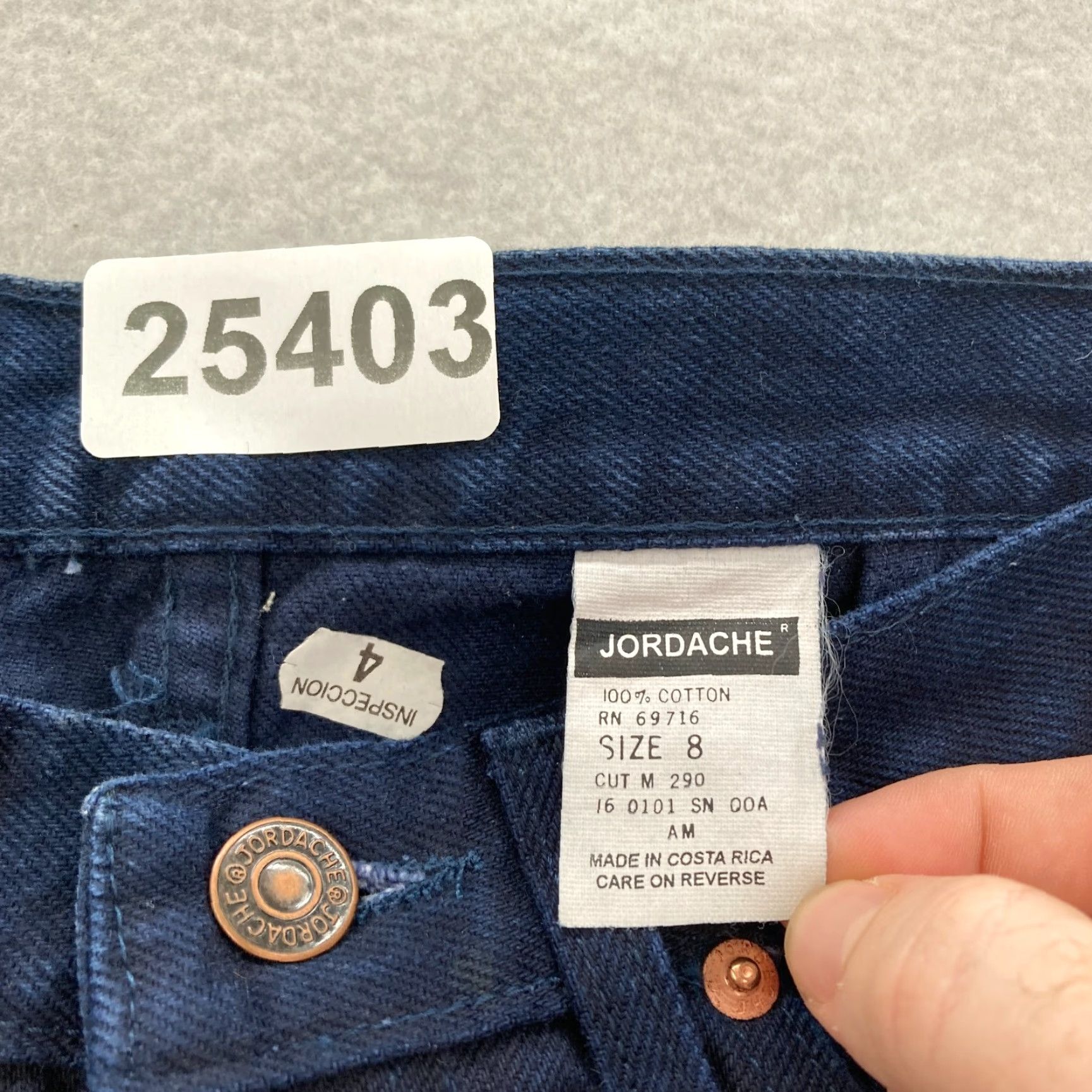 Jordache Vintage Jordache Jeans Women's 8 Tapered Blue Denim Western Cowgirl NWT Size 30" / US 8 / IT 44 - 5 Thumbnail