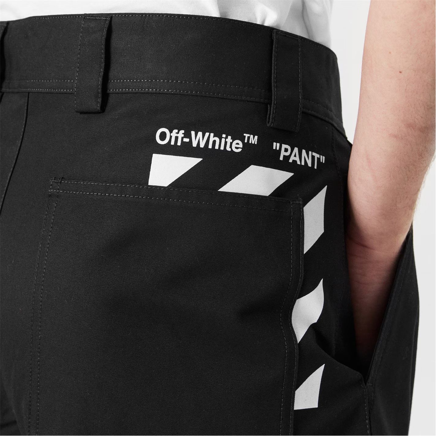 Off-White o1g2r1mq0226 Carpenter Cargo Pocket Trousers In Black Size US 32 / EU 48 - 5 Thumbnail