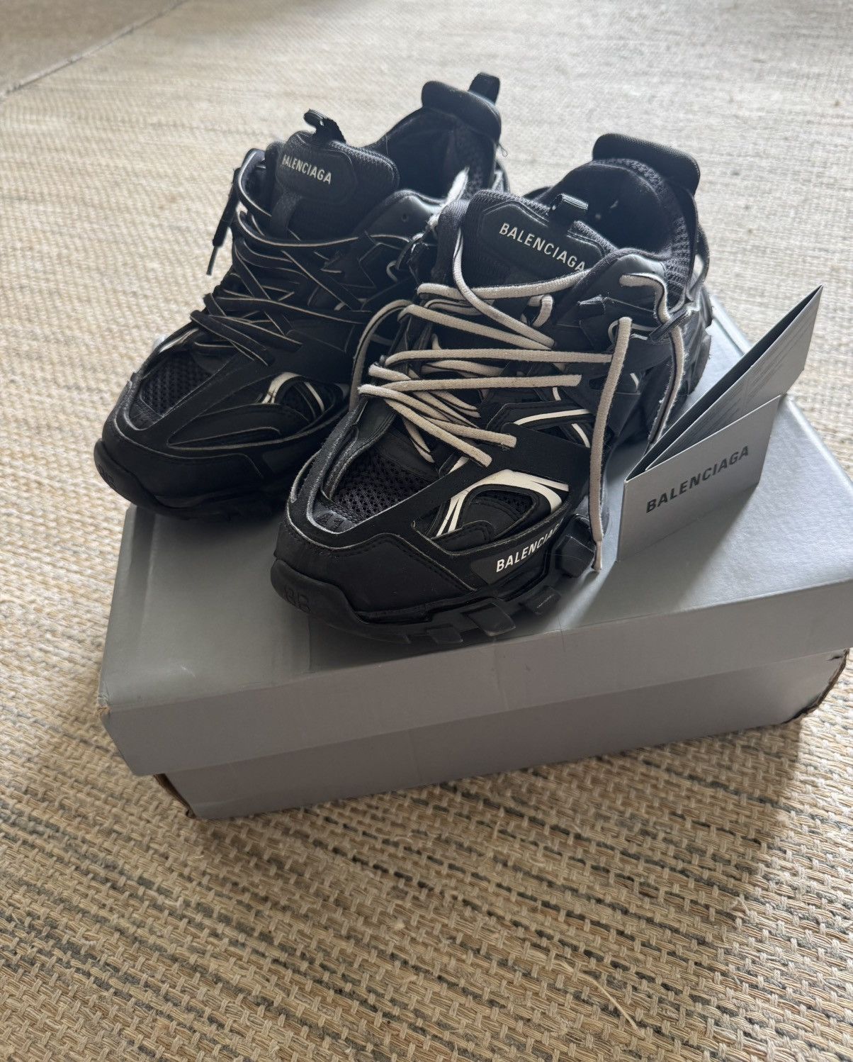 Balenciaga Track Sneakers in Black/White Size 41/8