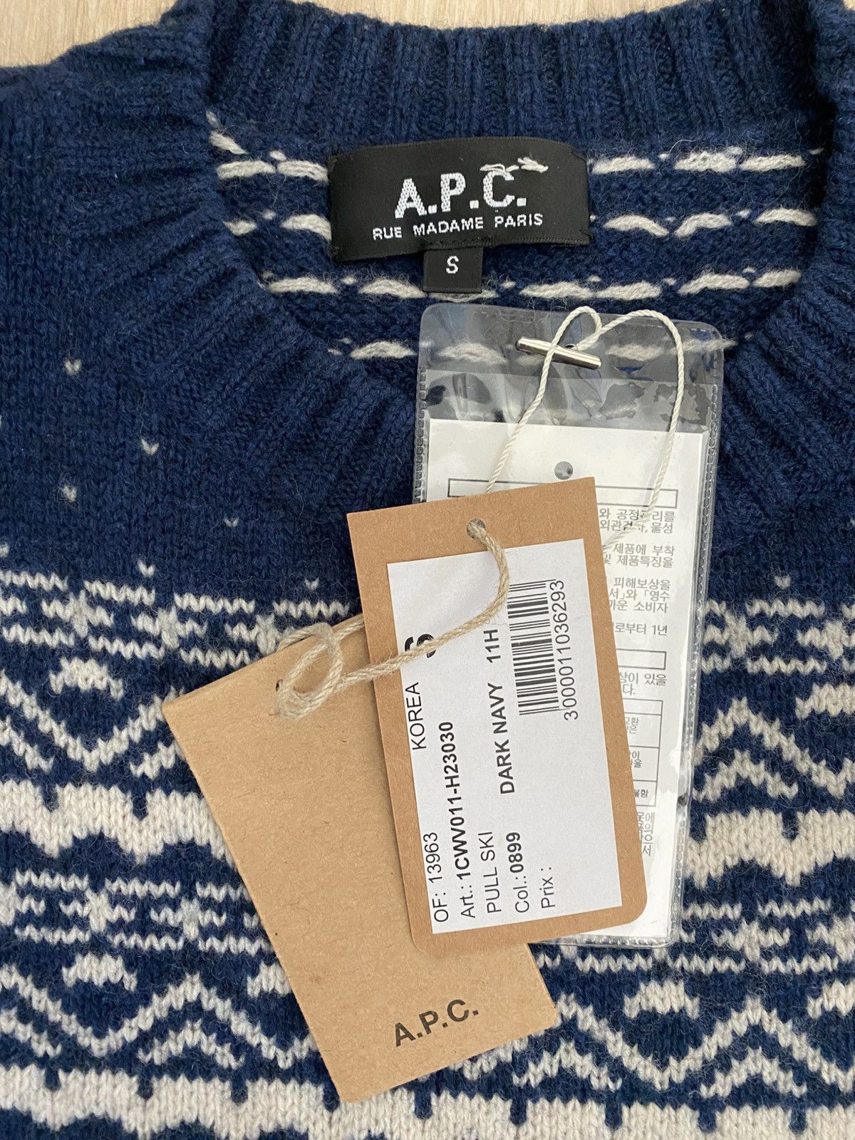 A.P.C. A.P.C. Winter Ski Lambswool Pullover Sweater Size US S / EU 44-46 / 1 - 2 Thumbnail