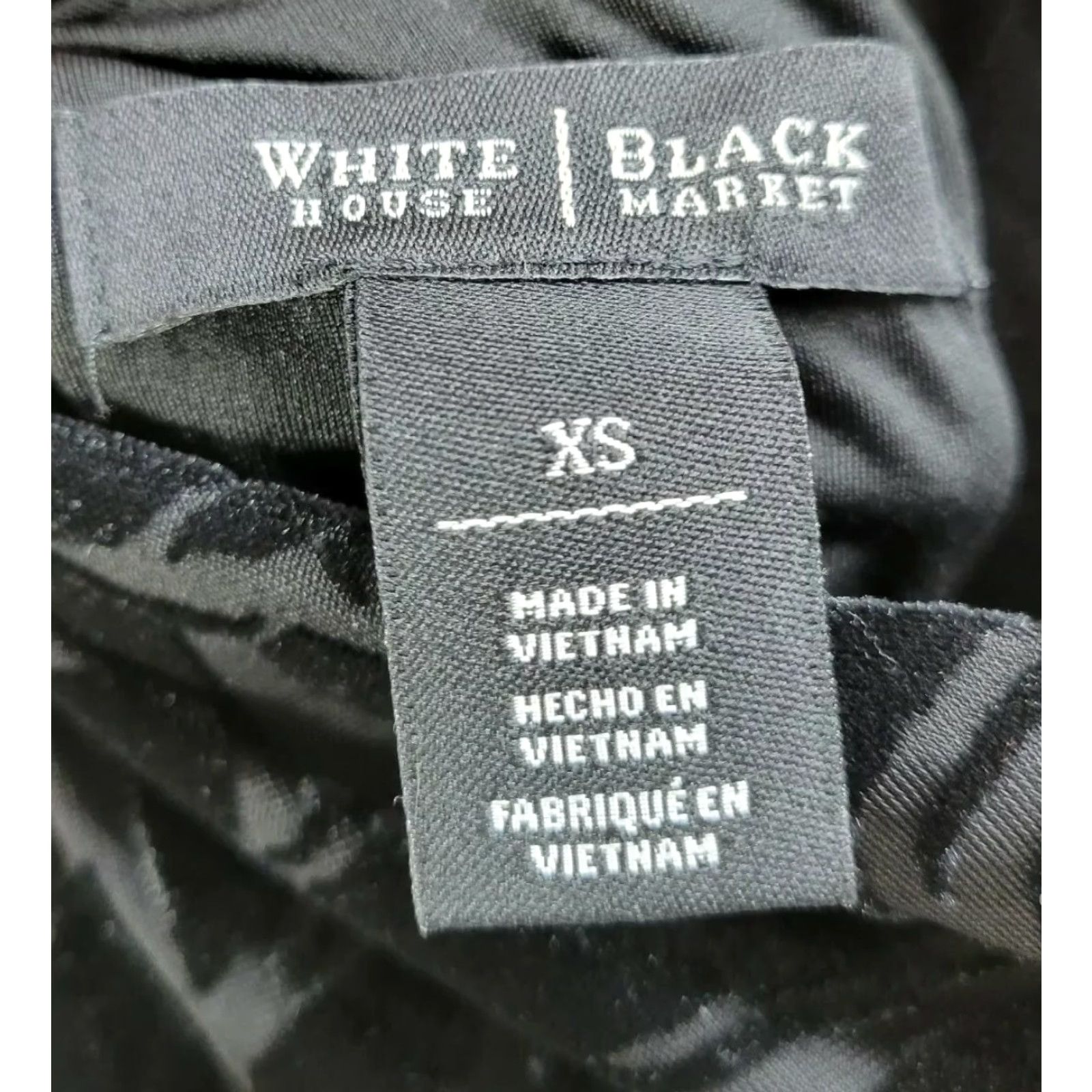 White House Black Market Womens White House Black Market Velvet Textured Lined Mini Dress Open Back XS Black Velvet Textured Open Back Mini Dress Womens XS Size XS / US 0-2 / IT 36-38 - 7 Thumbnail