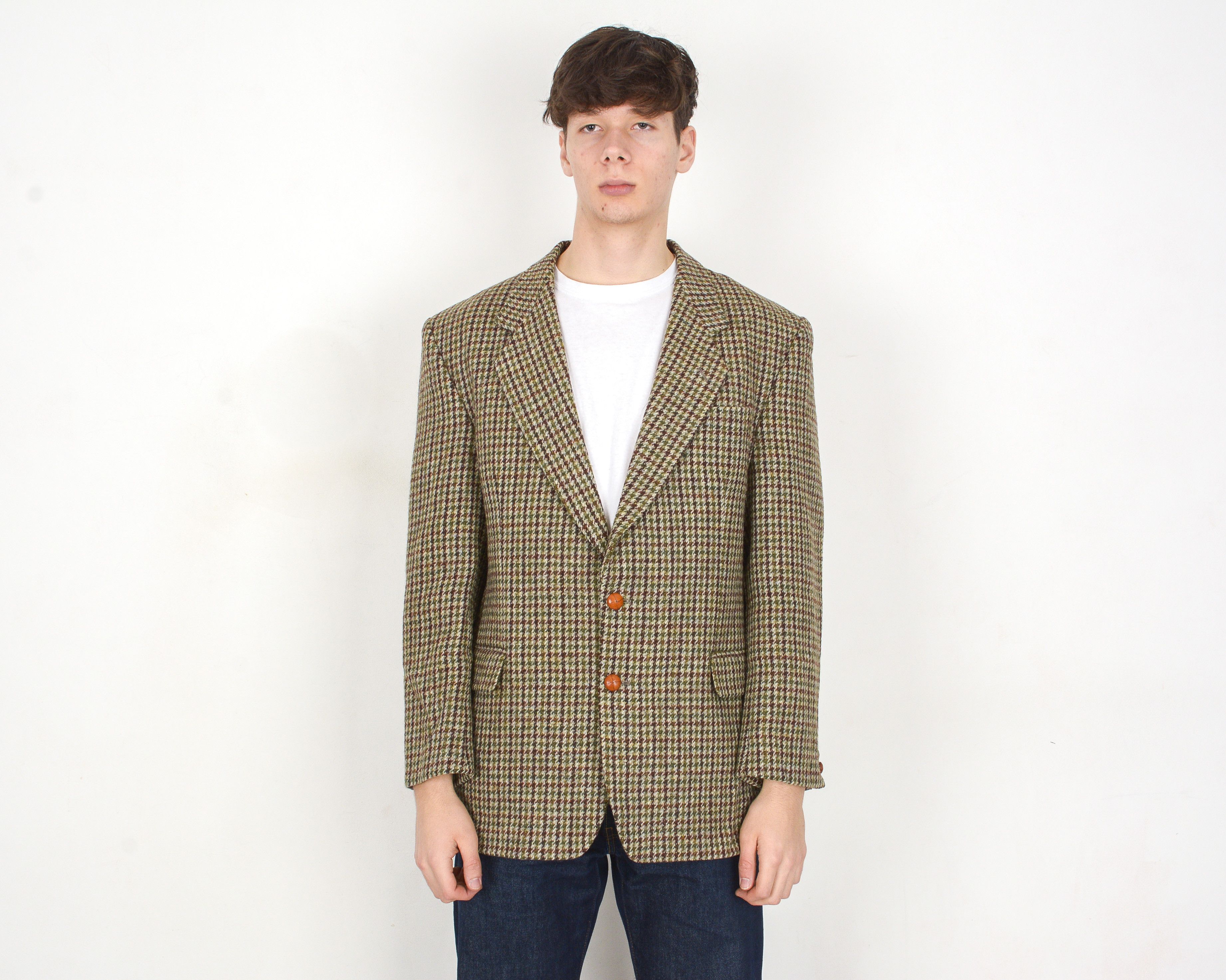 John Lord 1990s Vintage Men Uk 44 Us Wool Blazer Jacket Coat