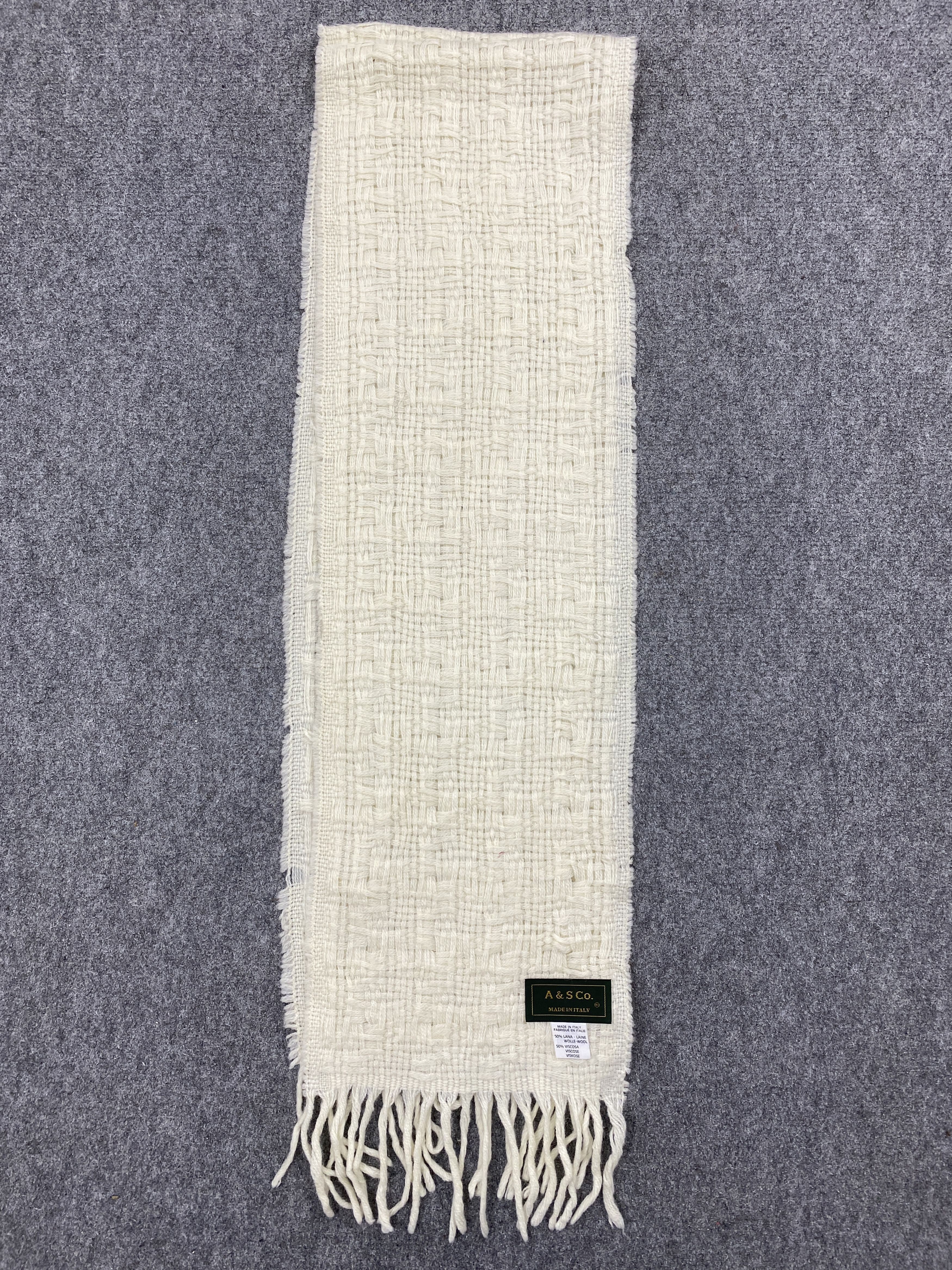 Vintage Vintage A&S Co. Knitted Scarf / Muffler / Neckwear - SC0043 Size ONE SIZE - 10 Thumbnail