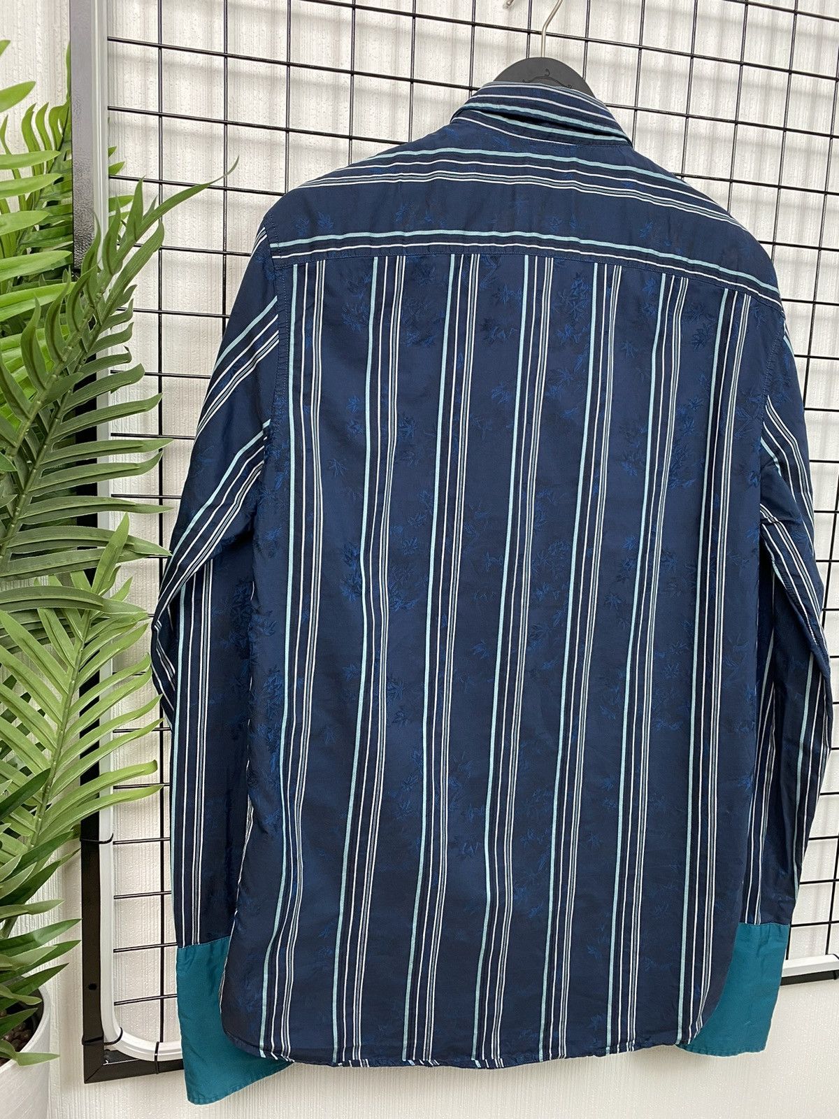 Kenzo Kenzo striped floral shirt blue Size 42/16 L Size US L / EU 52-54 / 3 - 22 Thumbnail