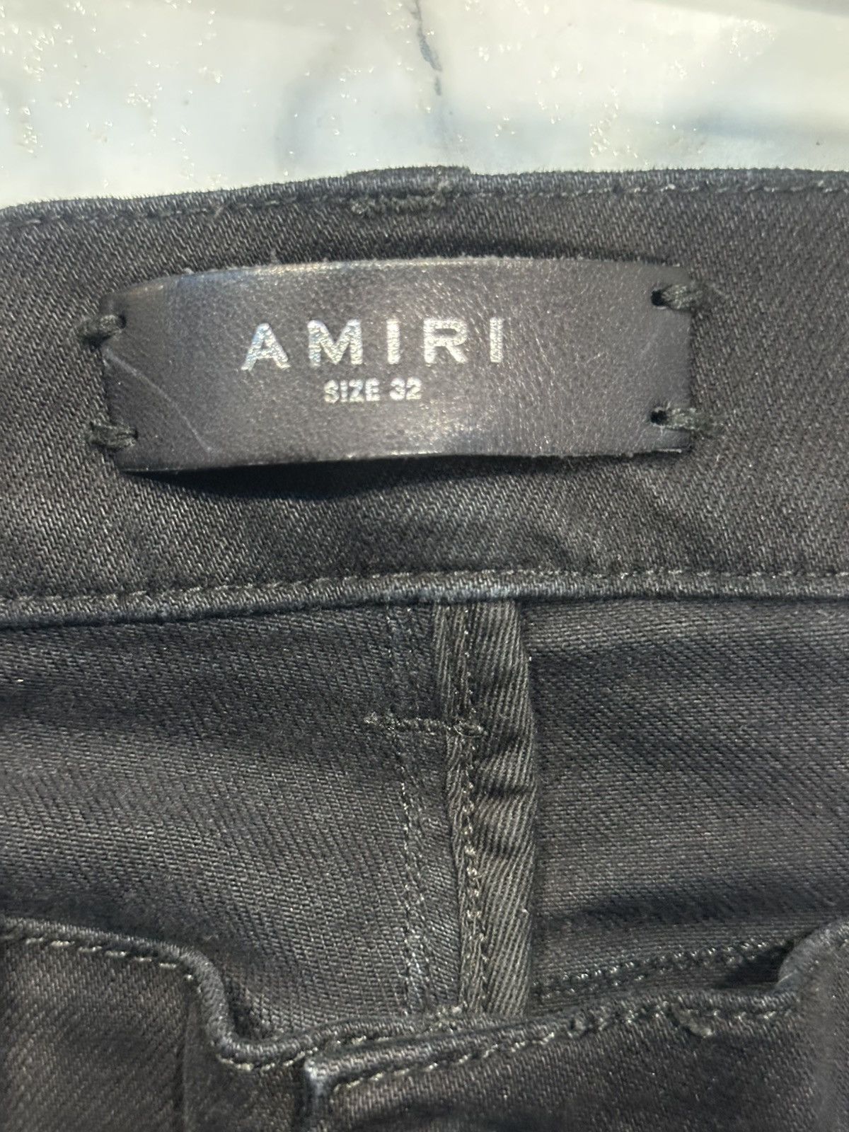 Amiri Amiri heavy distressed black jeans Size US 32 / EU 48 - 2 Thumbnail