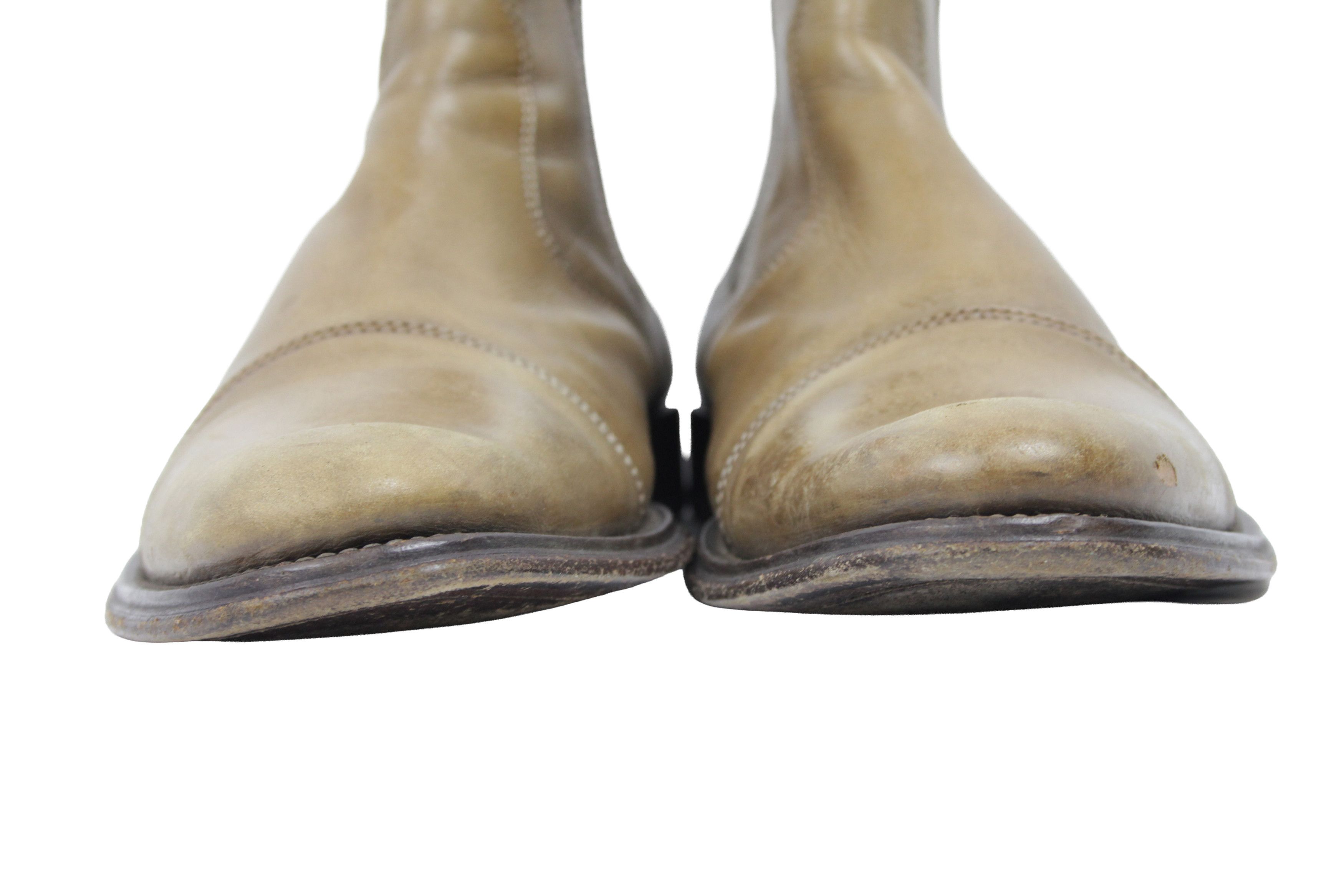 Hugo Boss 00S Y2K Cowboy Ankle Biker Boots Vintage Size US 10.5 / EU 43-44 - 4 Thumbnail