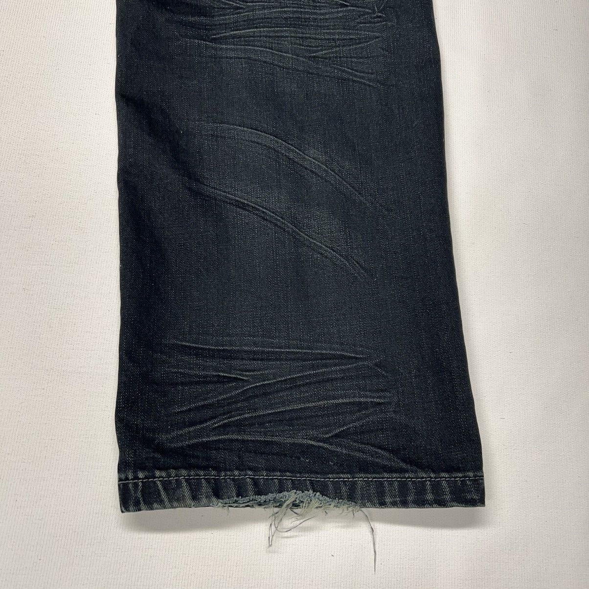 Imperious × Vintage Imperious Delf Jeans Black Denim Stitch Cross Pocket Y2K Size US 38 / EU 54 - 16 Thumbnail