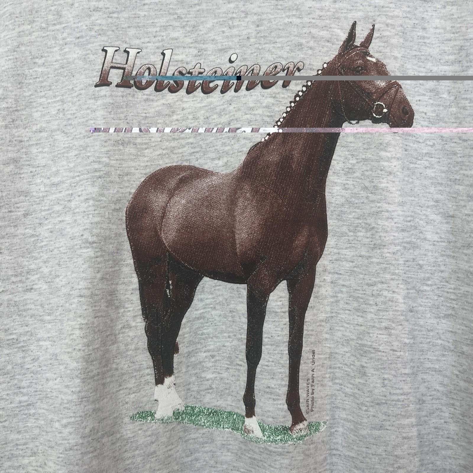 Other Vintage 90s Holsteiner Horse Ash Gray T Shirt Large Size US L / EU 52-54 / 3 - 2 Thumbnail
