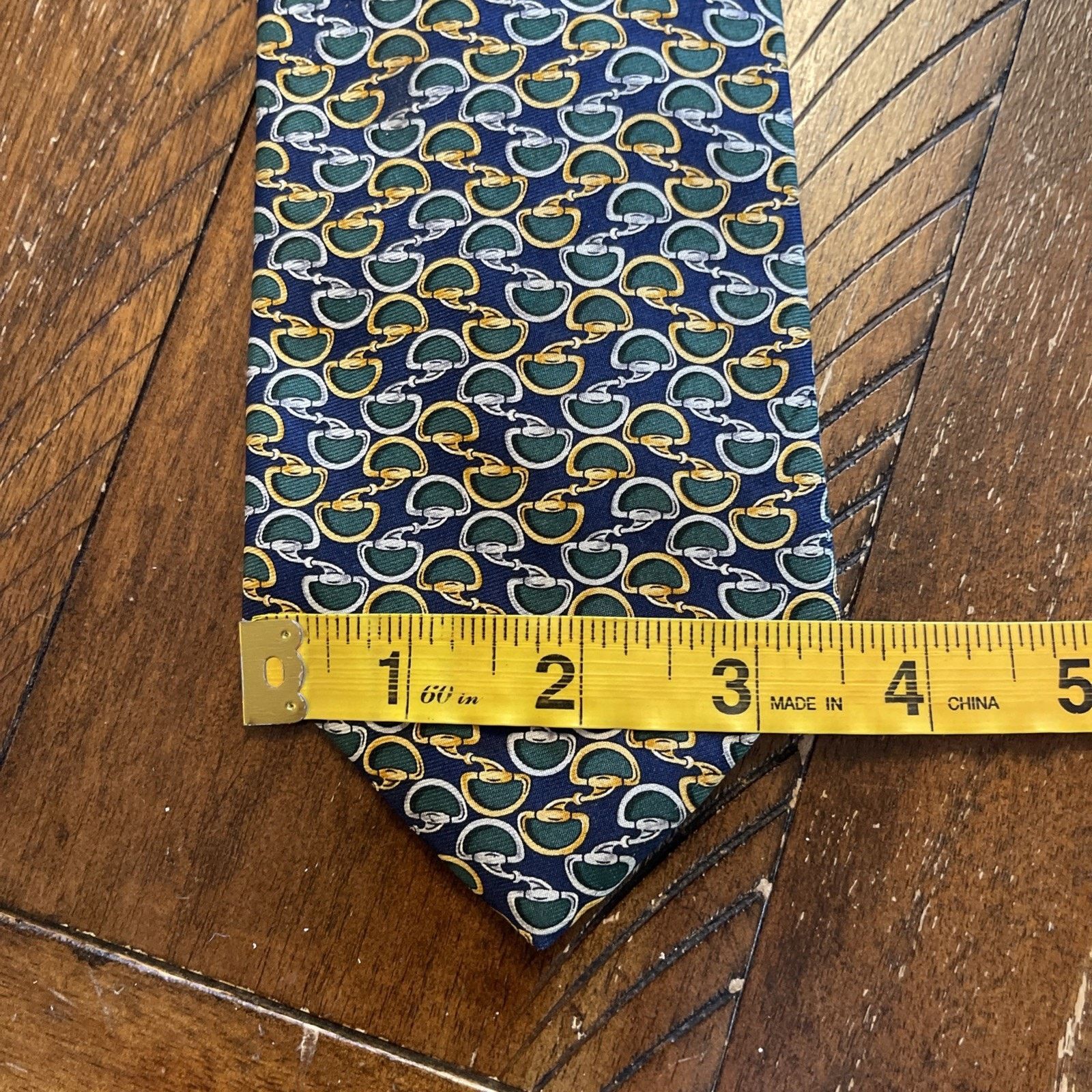 Brooks Brothers Brooks Brothers Makers Silk Tie Stirrup Pattern Men's Size ONE SIZE - 7 Thumbnail