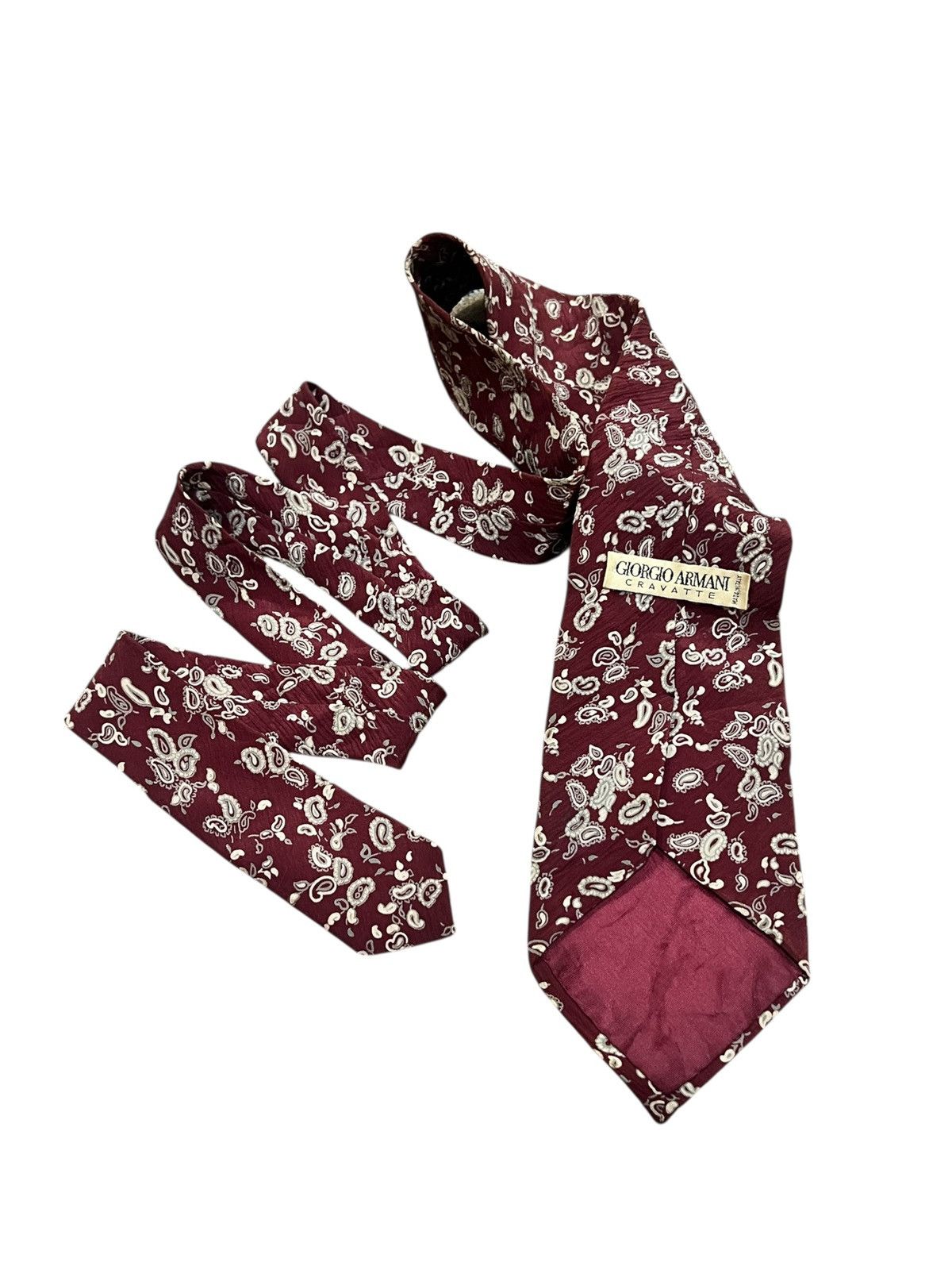 Giorgio Armani × Vintage Vtg Giorgio Armani Cravatte Silk Necktie Size ONE SIZE - 1 Thumbnail