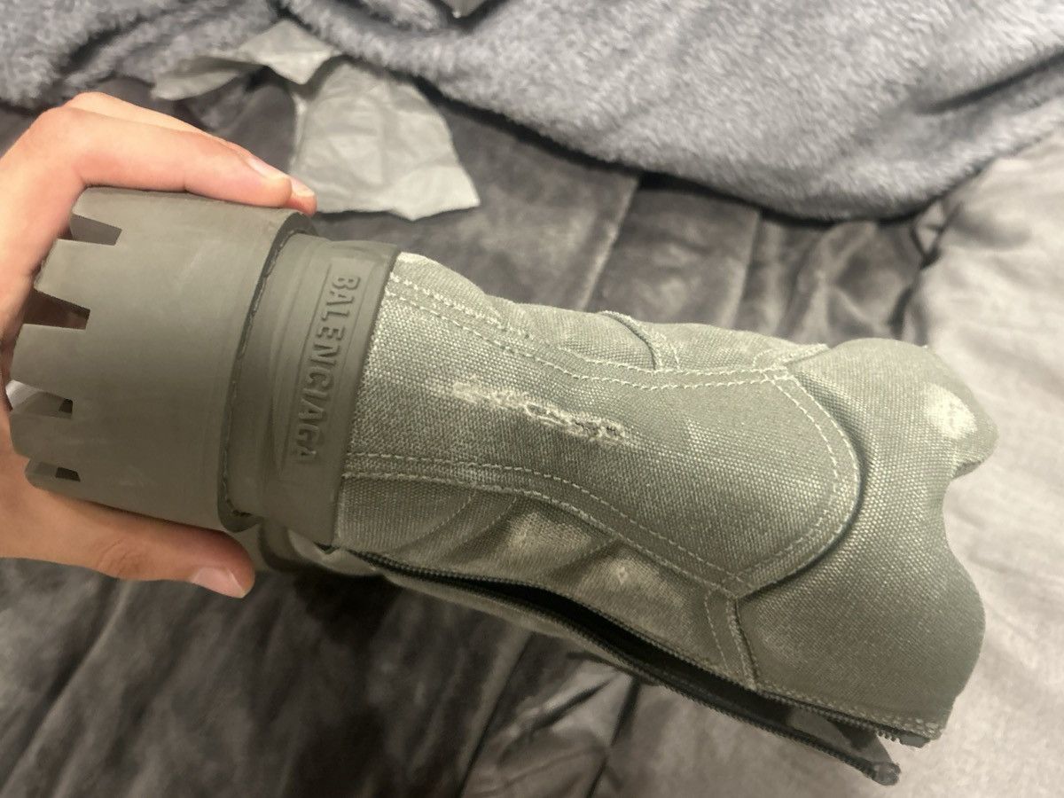 Balenciaga Balenciaga green strike boots canvas Size US 13 / EU 46 - 14 Thumbnail