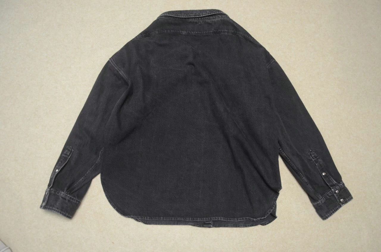 Balenciaga Balenciaga Black Washed Denim Oversized Unisex Jacket Size XS / US 0-2 / IT 36-38 - 5 Thumbnail