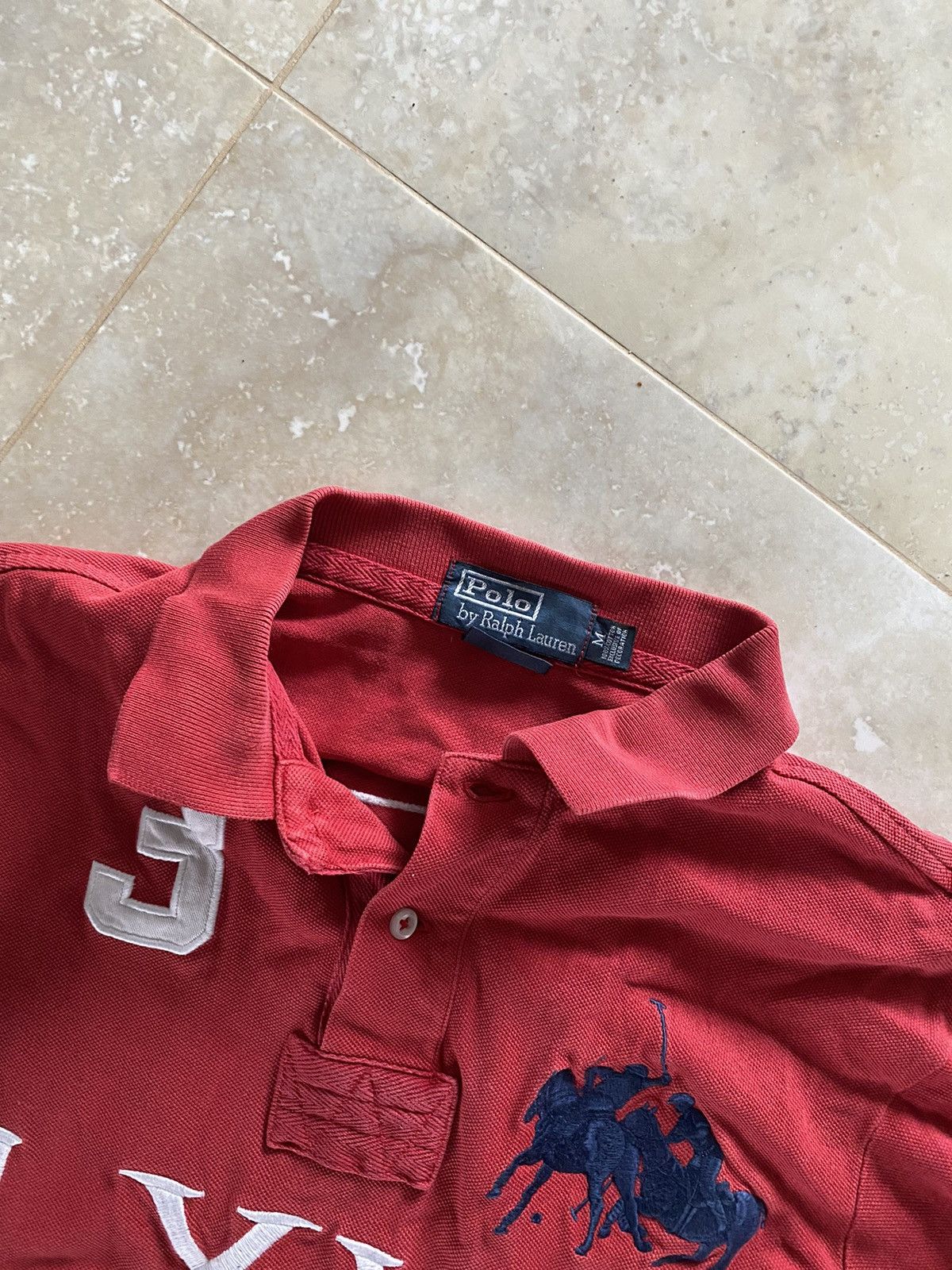 Polo Ralph Lauren Vintage Crazy Polo Ralph Lauren LXII#3 Big Logo Polo T-Shirt Size US M / EU 48-50 / 2 - 9 Thumbnail