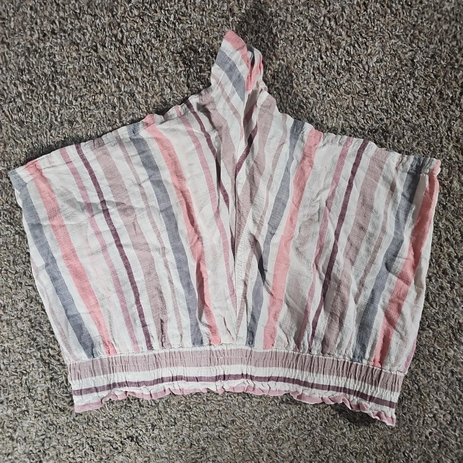 Aeropostale Aeropostale Women Shorts Sz L Elastic Waist Tie Linen blend Size 36" / US 14 / IT 50 - 5 Thumbnail