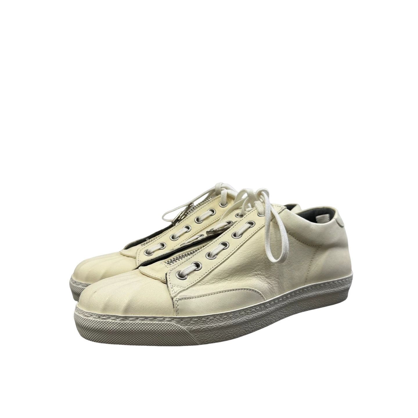 Alexander McQueen Alexander McQueen Zip Beige Sneakers EU 40 Size US 7 / EU 40 - 1 Thumbnail