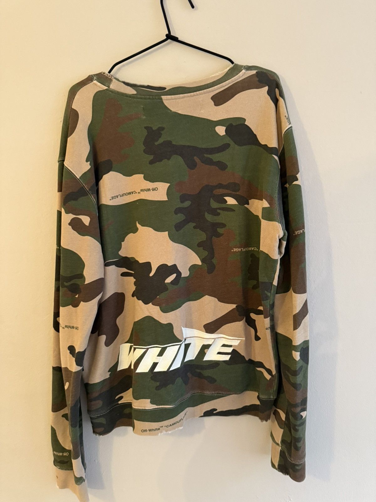 Off-White Off-white camouflage cotton sweatshirt 2013 Size US L / EU 52-54 / 3 - 3 Thumbnail