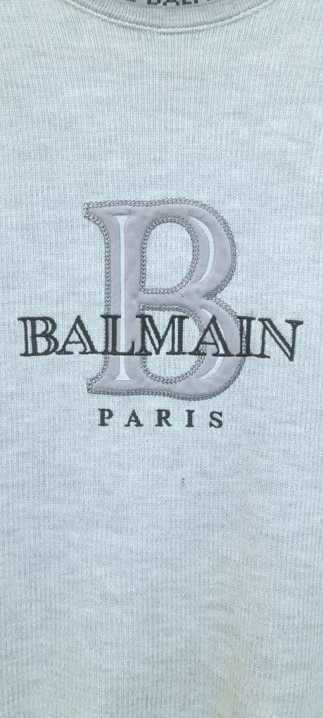Balmain × Designer × Pierre Balmain Nice Logo Balmain Paris Sweathirt Size US L / EU 52-54 / 3 - 3 Thumbnail