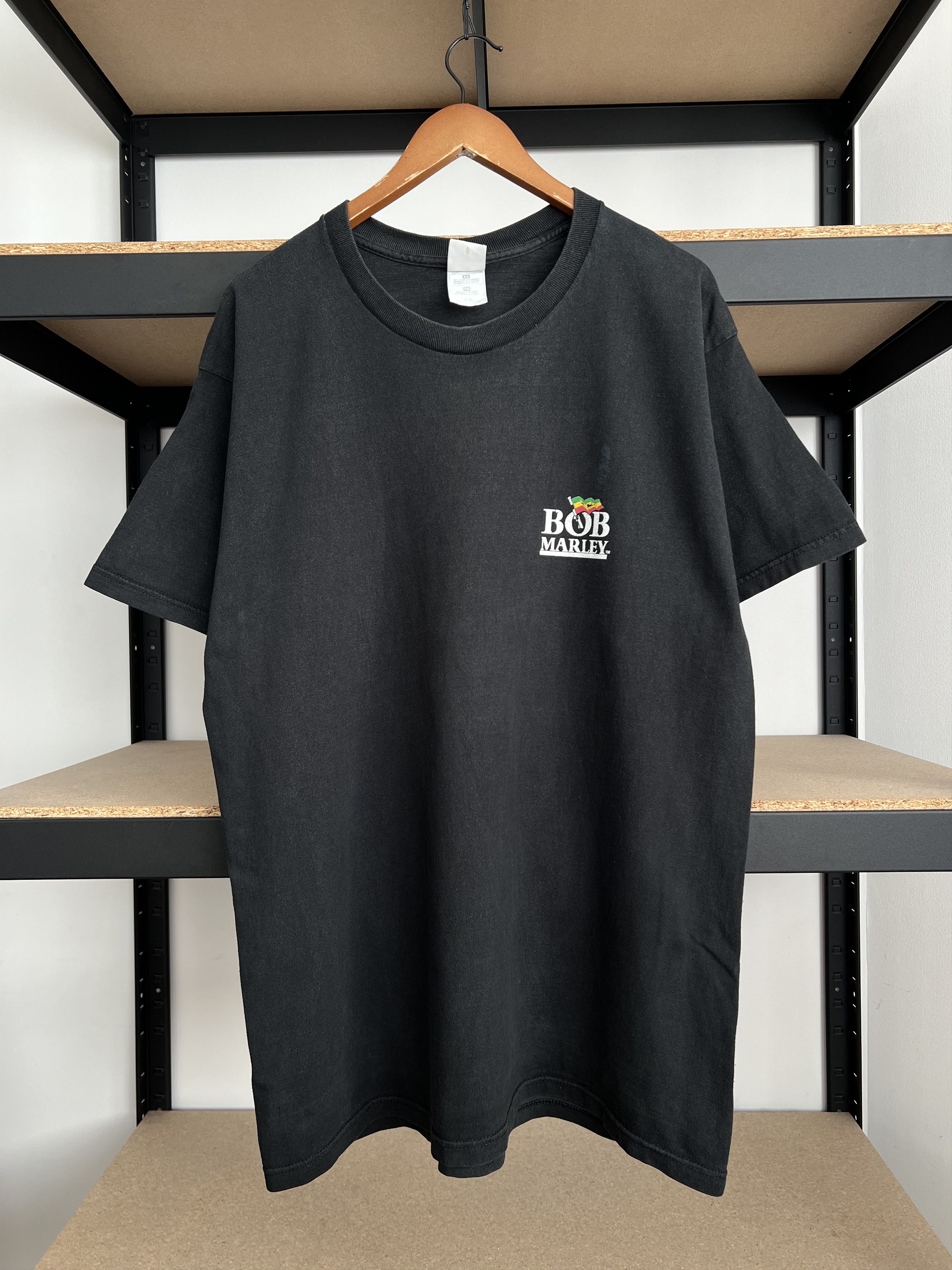 Band Tees Vintage 1996 Bob Marley Zion Train Jamaica Black T-shirt Size US XL / EU 56 / 4 - 2 Thumbnail