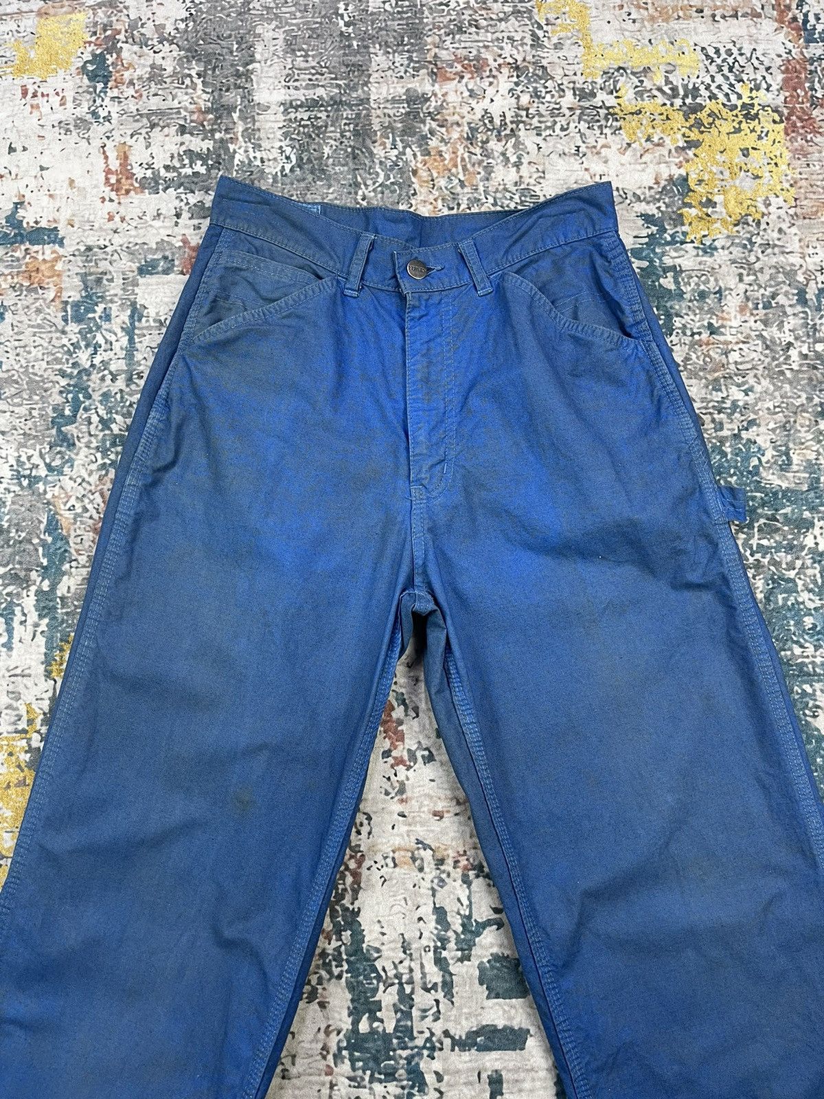 Edwin Vtg Distressed Dirt Edwin Blue Carpenter Pants Size US 28 / EU 44 - 4 Thumbnail