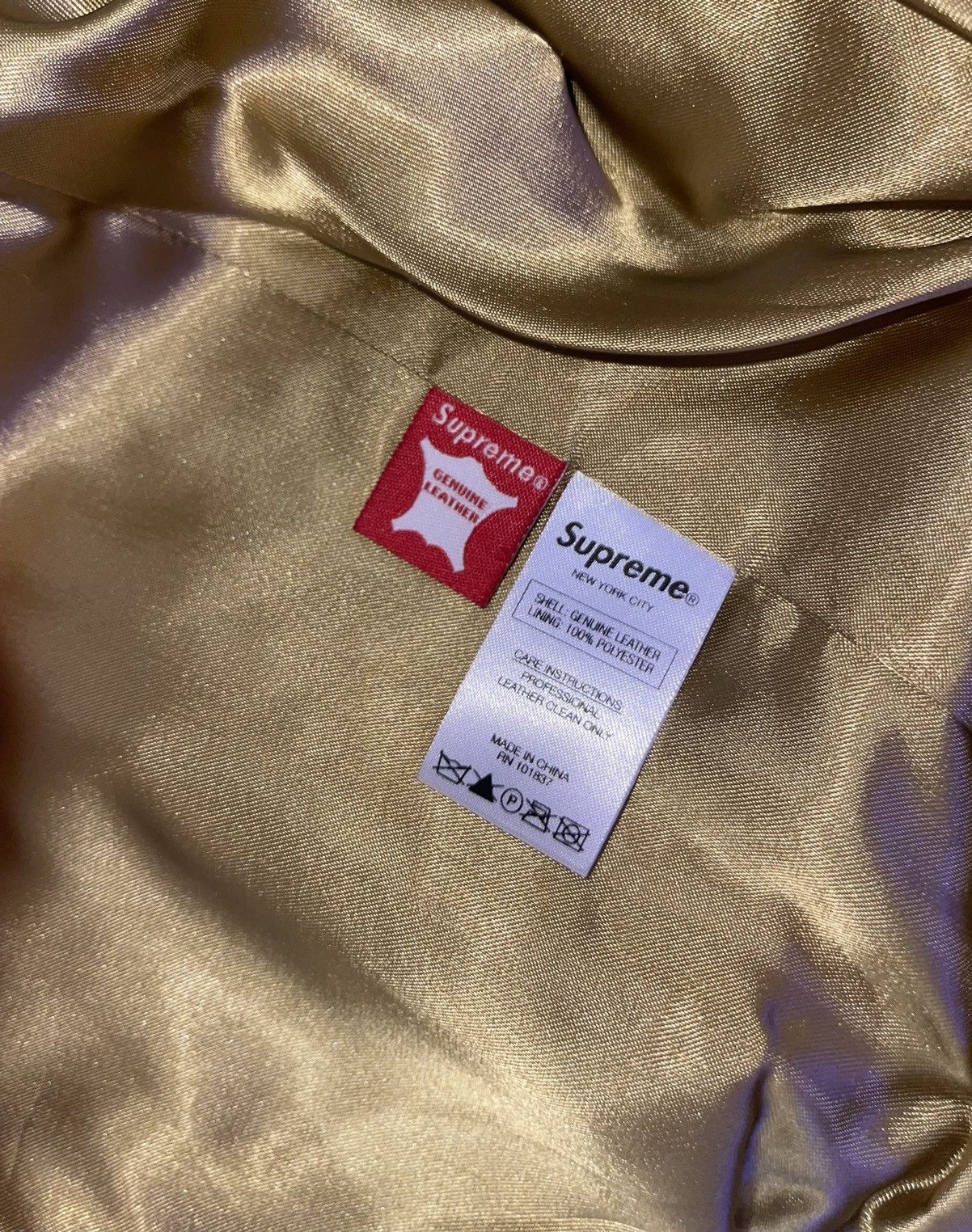 Supreme Supreme Desert Camo Leather Jacket Size US M / EU 48-50 / 2 - 10 Thumbnail