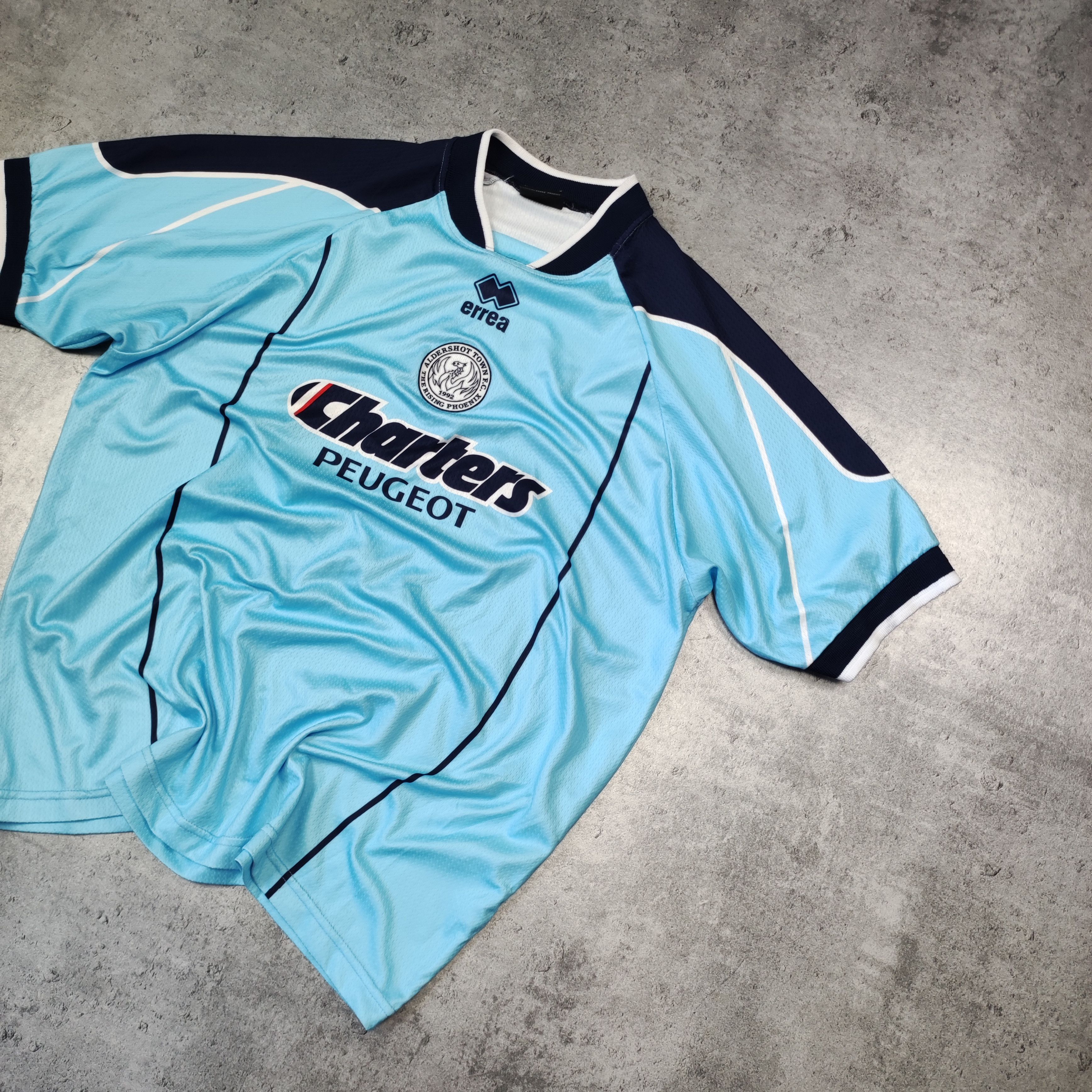 Vintage RARE Football Soccer Aldershot Town FC Peugot League Jersey Size US L / EU 52-54 / 3 - 2 Thumbnail