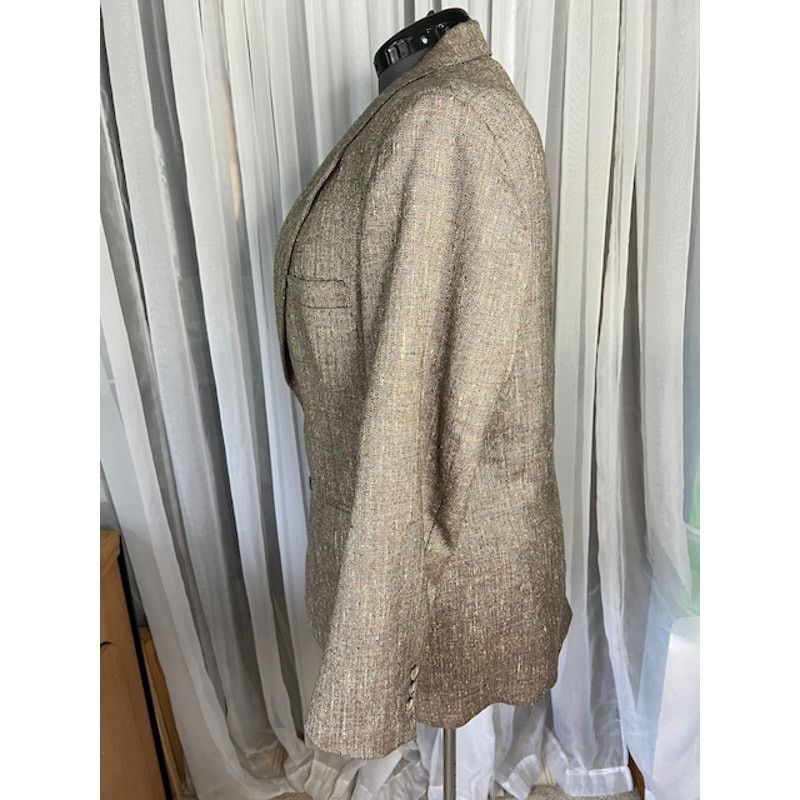 Vintage blazer sport coat tweed Vintage tan Size 44R - 5 Thumbnail