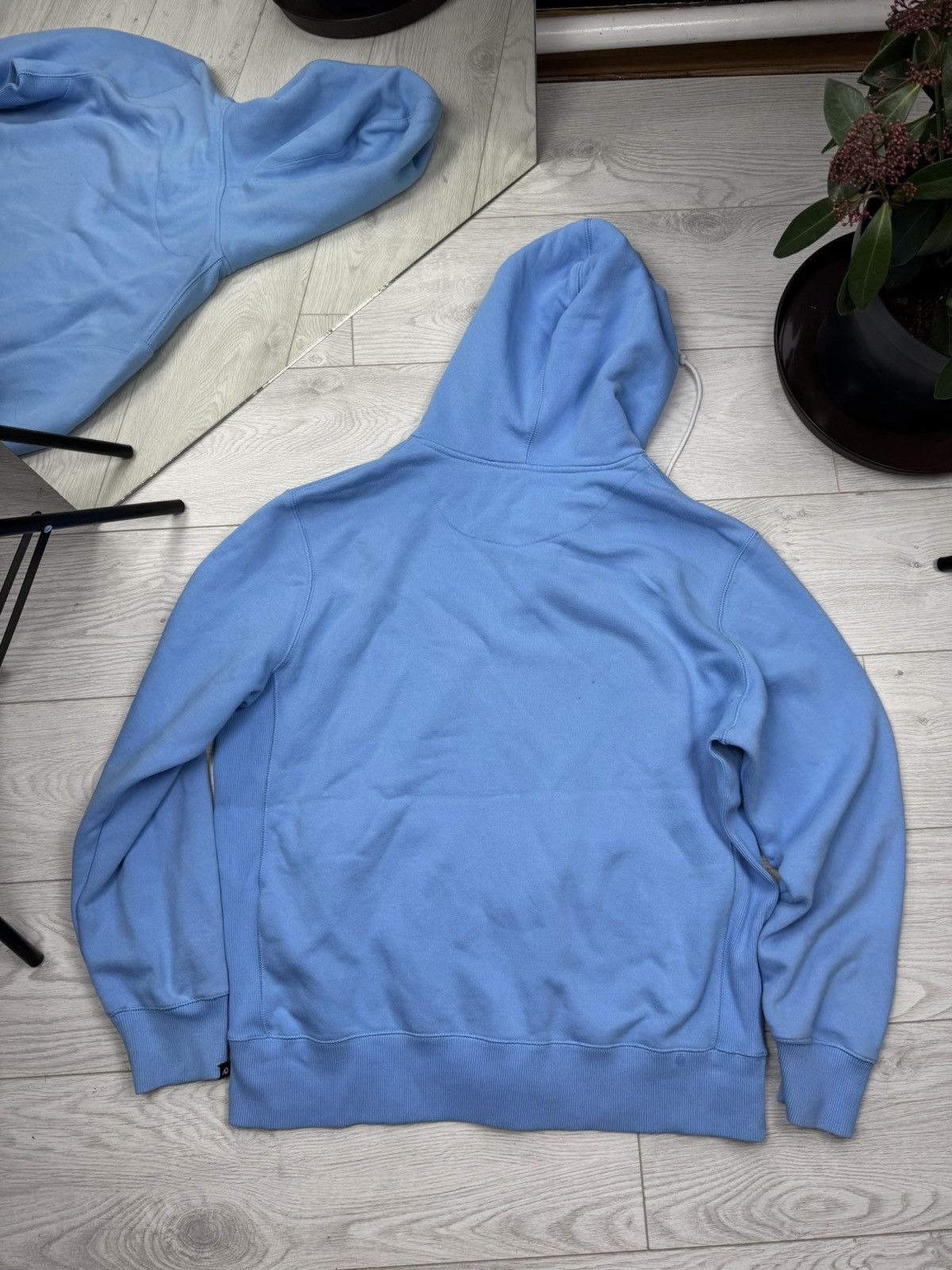 Nike × Vintage Vintage 00s Nike Air Hip Hop Vibe Zip Up Hoodie Baby Blue Size US L / EU 52-54 / 3 - 9 Thumbnail