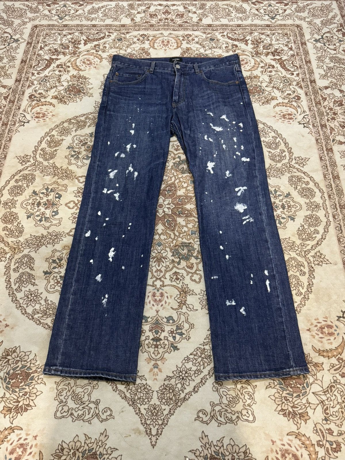 Beams Plus × Japanese Brand × Vintage Vintage Beams Paint Splatter Jeans Size US 35 - 1 Thumbnail