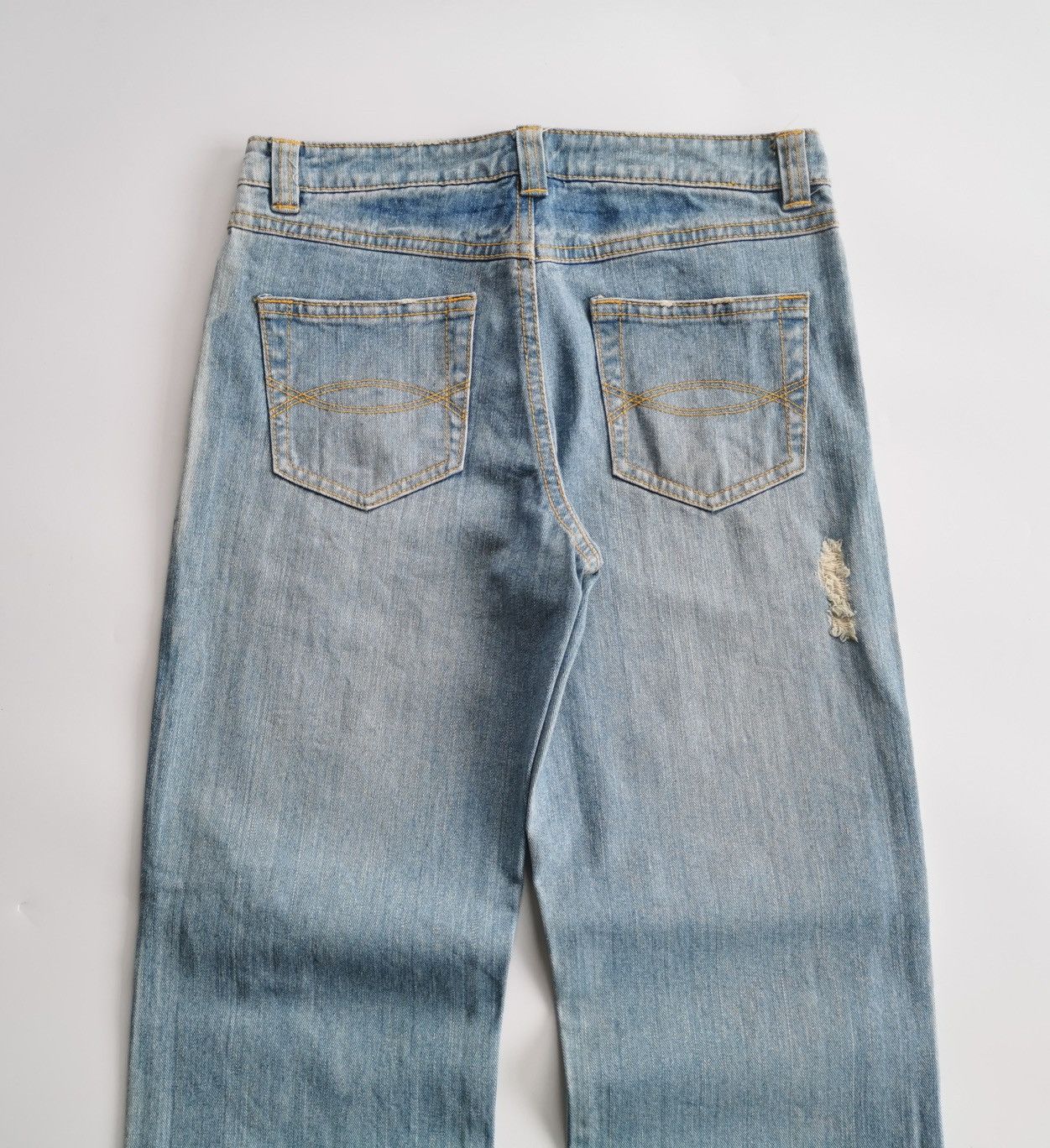Japanese Brand Sky Bomber Japan Showed Button Distressed Jeans Size US 30 / EU 46 - 5 Thumbnail