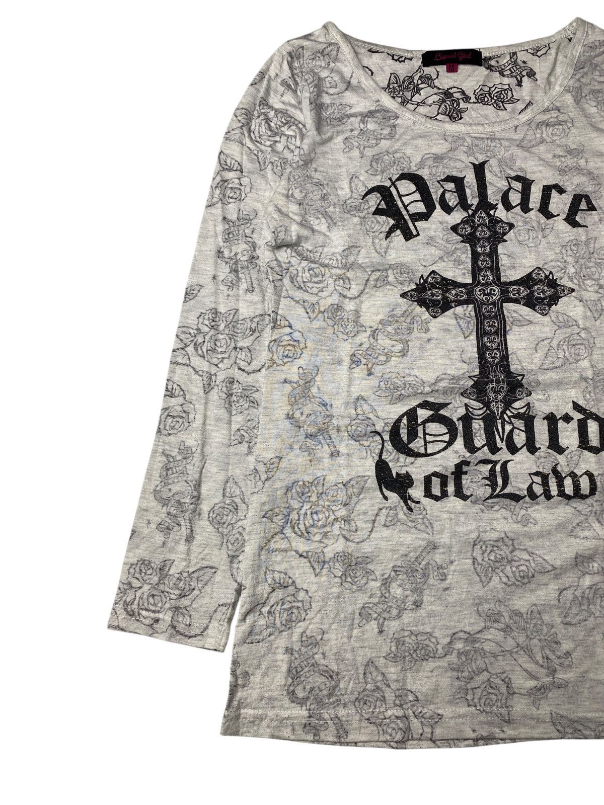 Hysteric Glamour 2000's Liquid Girl Vkei Cross Floral Longsleeve Size US XS / EU 42 / 0 - 4 Thumbnail