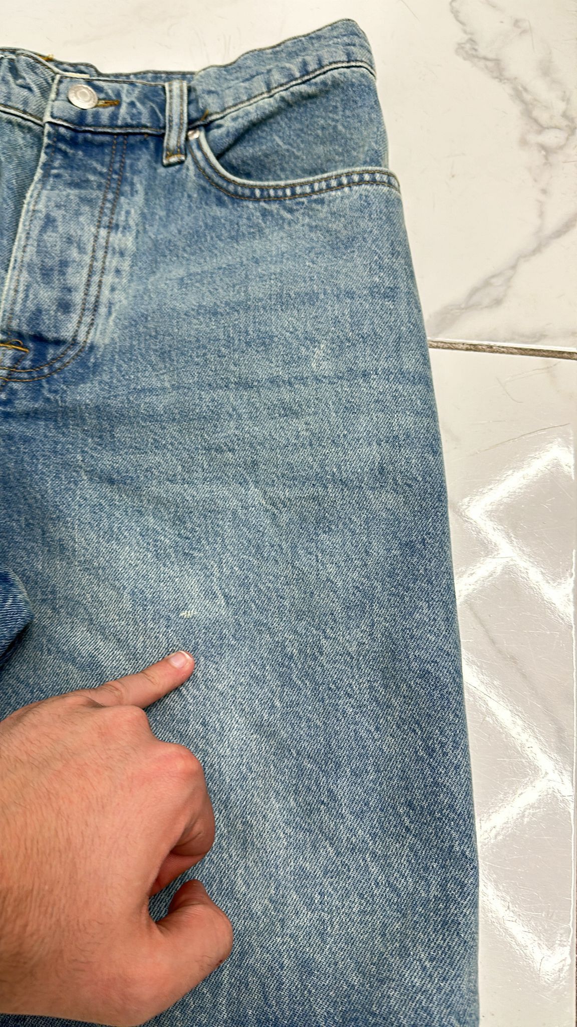 Stussy × Vintage Stüssy Big Ol Short Washed Blue Size 28 Size US 28 / EU 44 - 2 Thumbnail