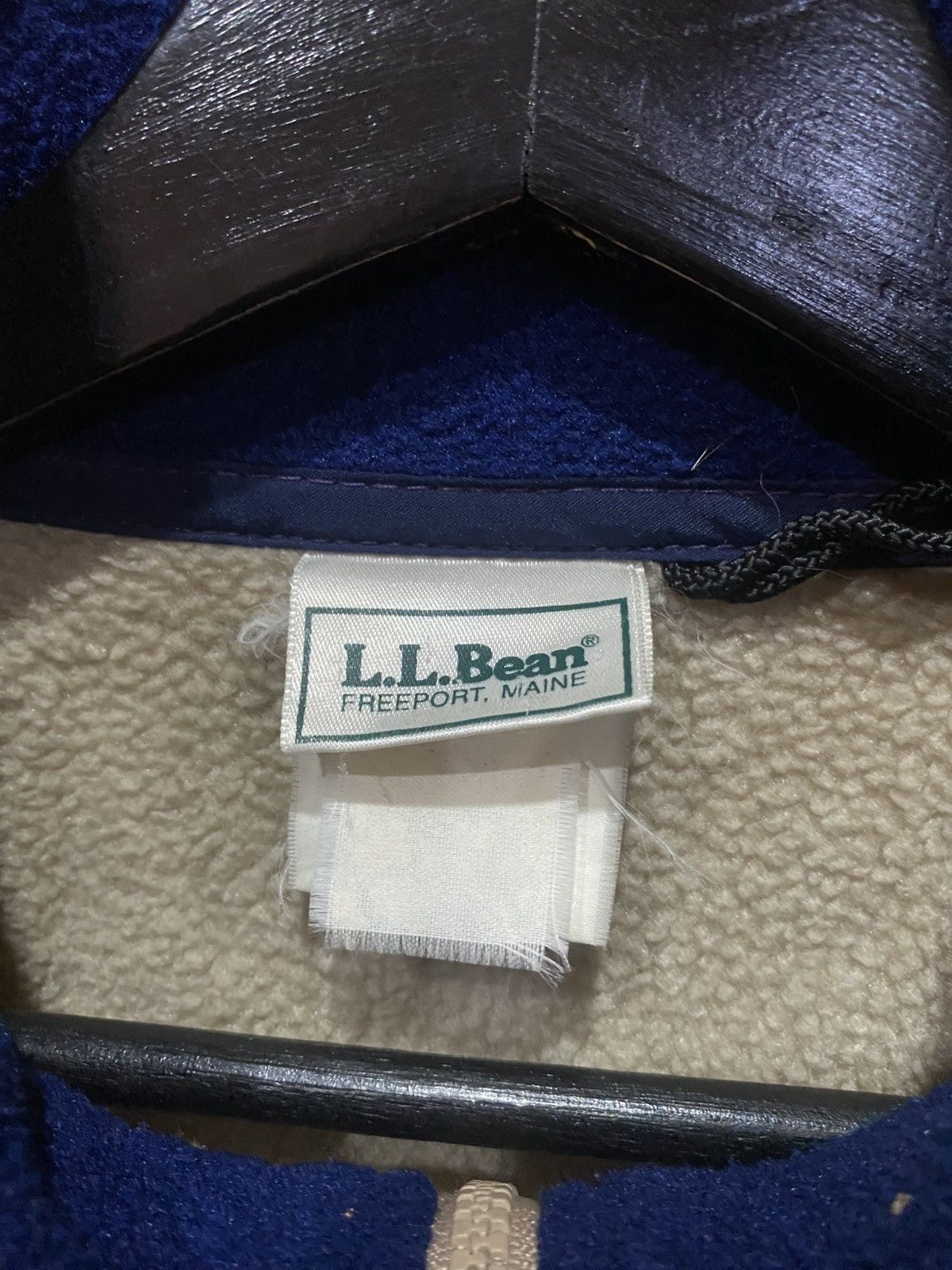 L.L. Bean L.L. Bean Vintage Sherpa Fleece Pullover - Off-White & Blue Size US M / EU 48-50 / 2 - 5 Thumbnail