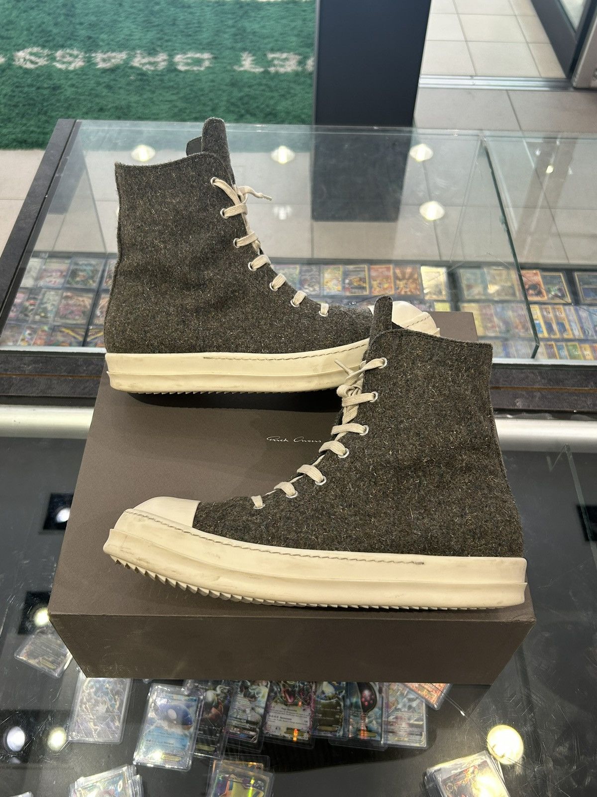 Rick Owens Rick owens green bosco high top Size US 12 / EU 45 - 1 Thumbnail