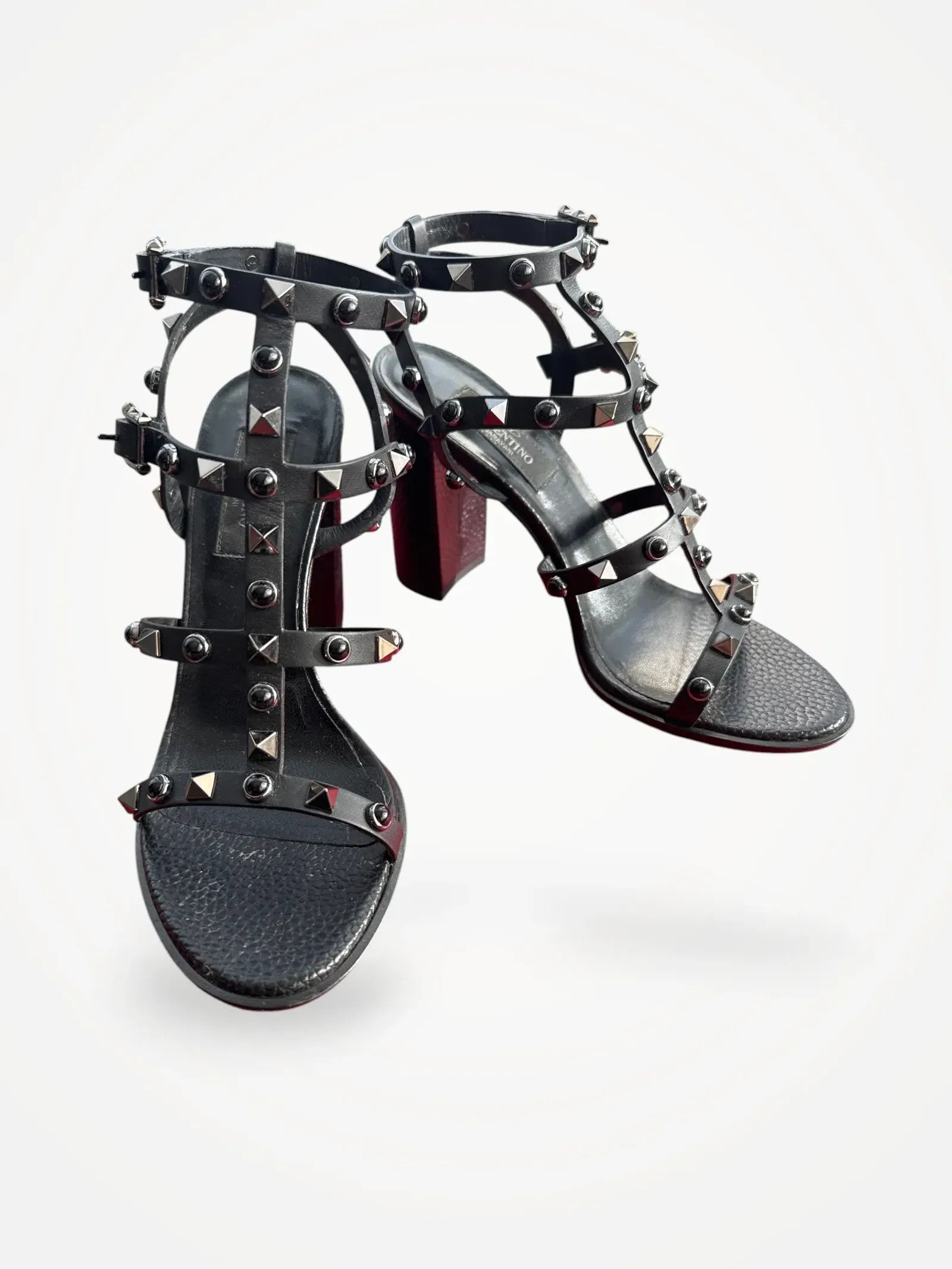 Valentino Valentino Rockstud Ankel Strap Sandal 90 Mm Heels Size US 6 / IT 36 - 1 Thumbnail