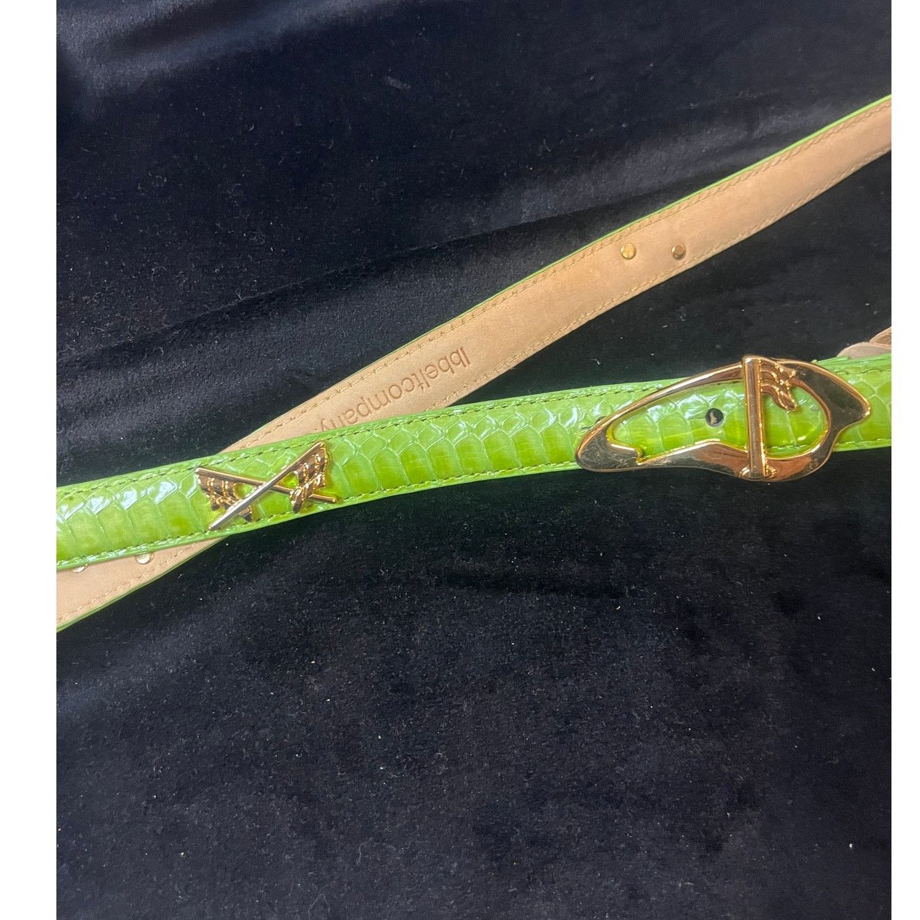 Other Women's Genuine Snakeskin Green Golf Belt SMALL NWT Size ONE SIZE - 6 Thumbnail