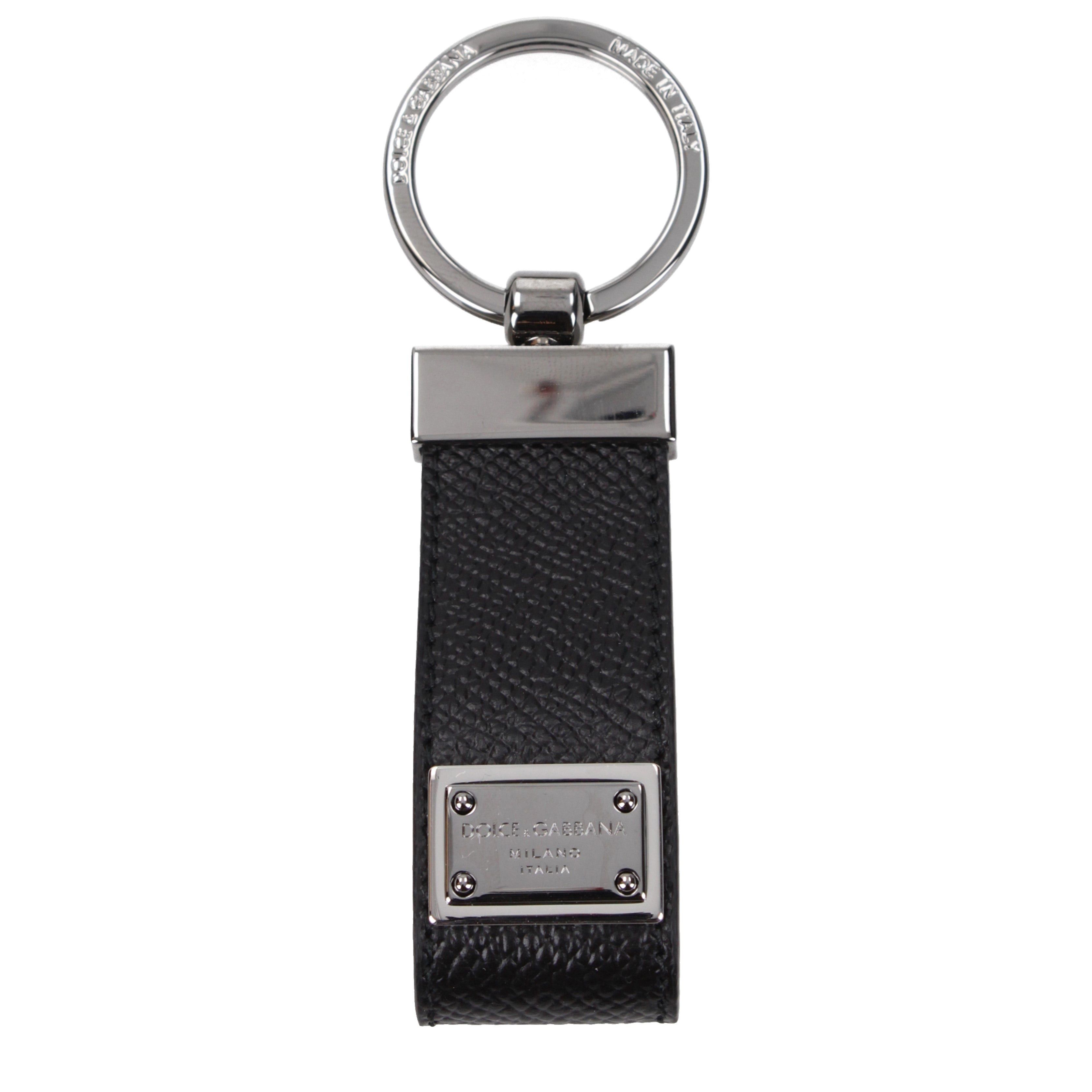 Dolce & Gabbana Dolce&Gabbana Keychain Men Leather Black Size ONE SIZE - 1 Preview