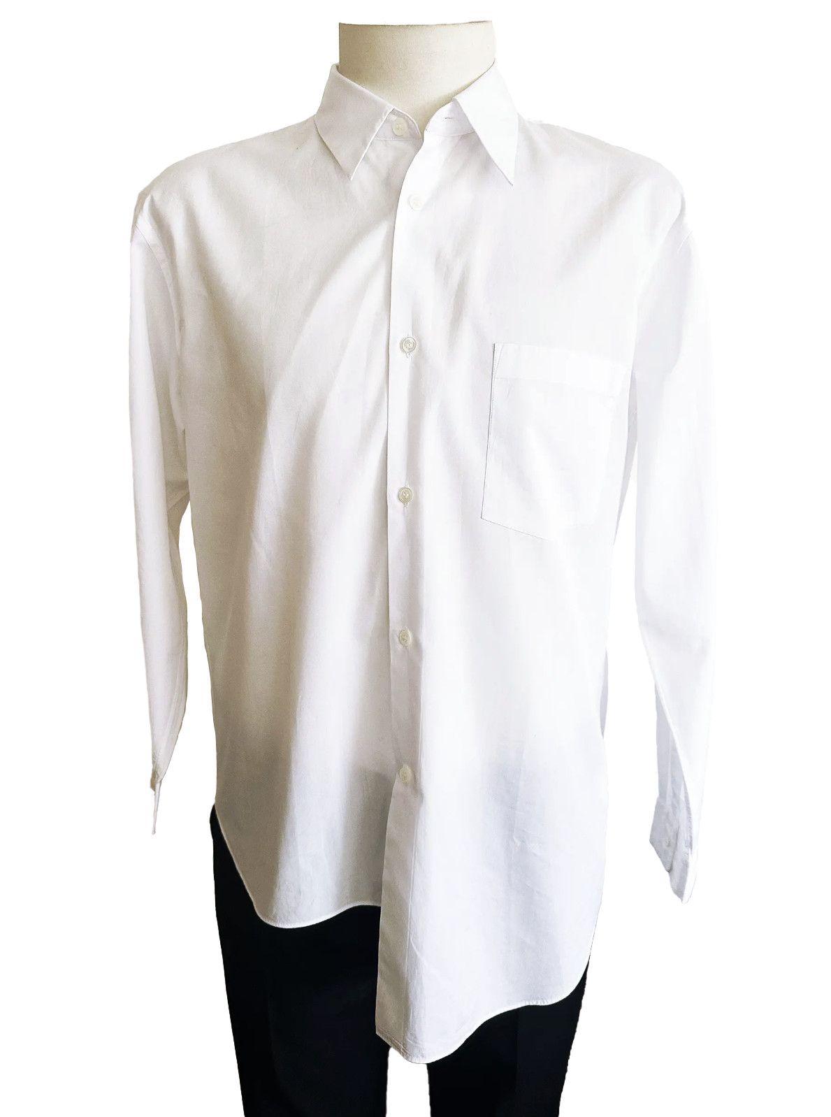 Comme des Garcons Homme Plus Two Halves White Shirt L Size US L / EU 52-54 / 3 - 1 Thumbnail