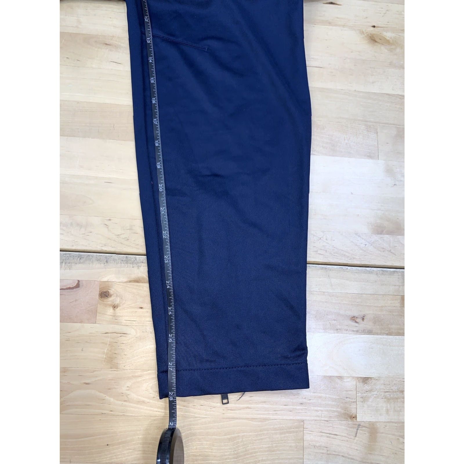 Reebok Reebok Track Pants Mens L Blue Zip Ankle Gym Training Activewear Casual Travel #8794 Size US 33 - 7 Thumbnail
