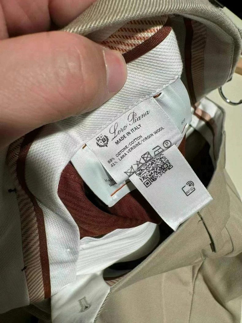Loro Piana LORO PIANA Men's light khaki casual trousers for autumn an Size 52S - 4 Thumbnail